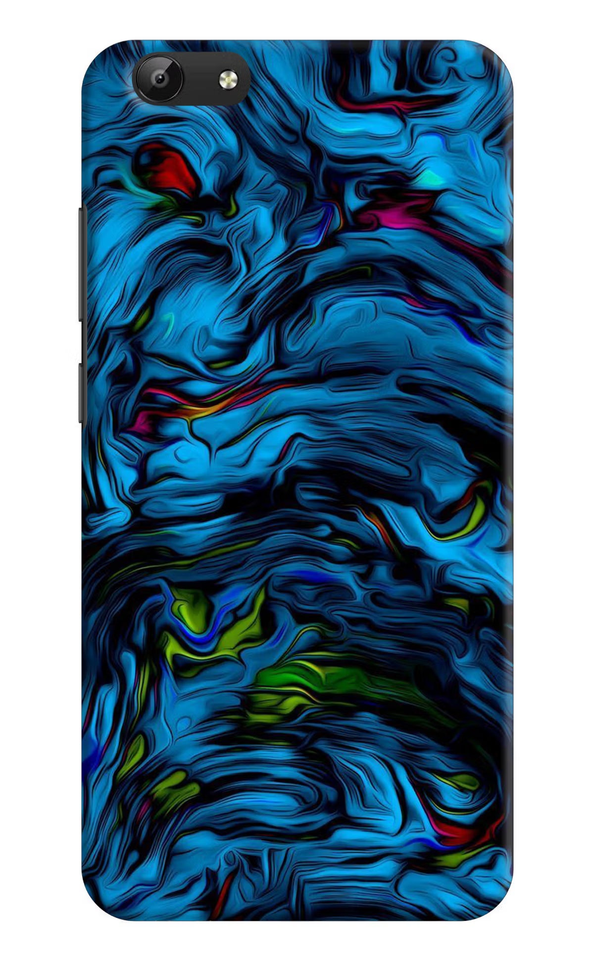 Dark Blue Abstract Vivo Y69 Back Cover - Dark Blue Abstract Vivo Y69 Hard Case Back Cover by Casekaro Dark Blue Abstract Vivo Y69 Hard Case Back Cover by Casekaro