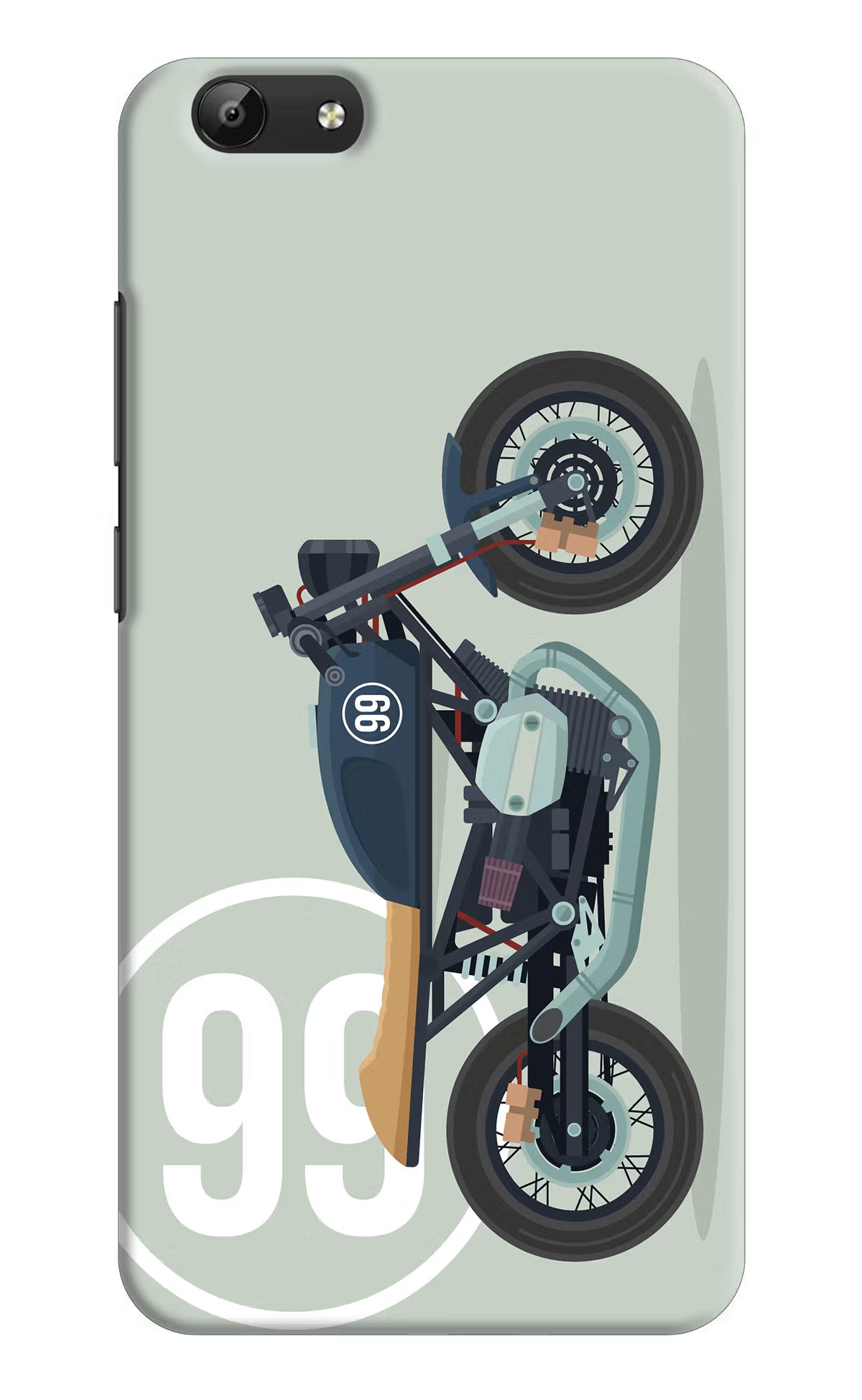 Classic Cafe Racer 99 Vivo Y69 Back Cover - Classic Cafe Racer 99 Vivo Y69 Hard Case Back Cover by Casekaro Classic Cafe Racer 99 Vivo Y69 Hard Case Back Cover by Casekaro