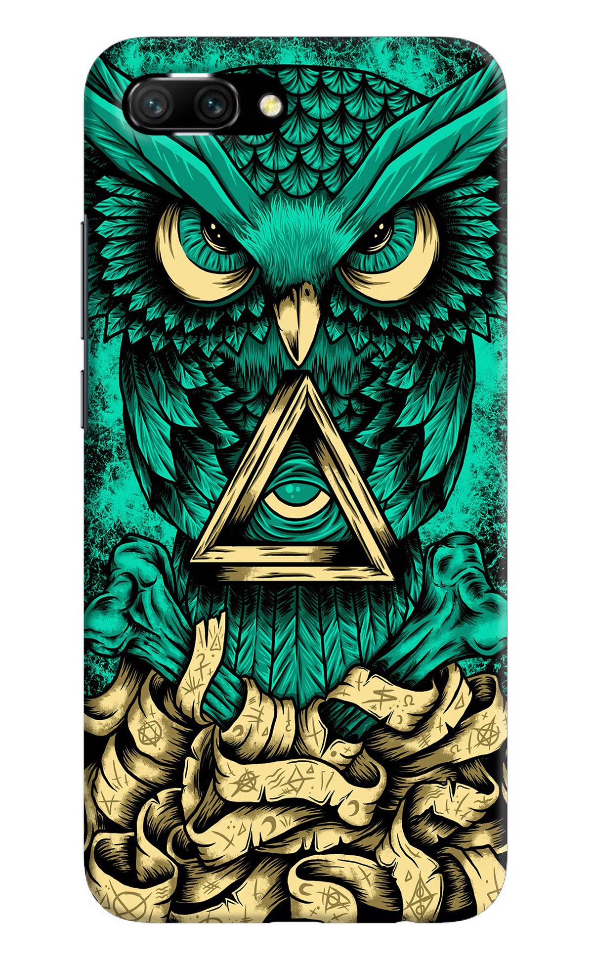 Green Owl Honor 10 Back Cover - Green Owl Honor 10 Hard Case Back Cover by Casekaro Green Owl Honor 10 Hard Case Back Cover by Casekaro