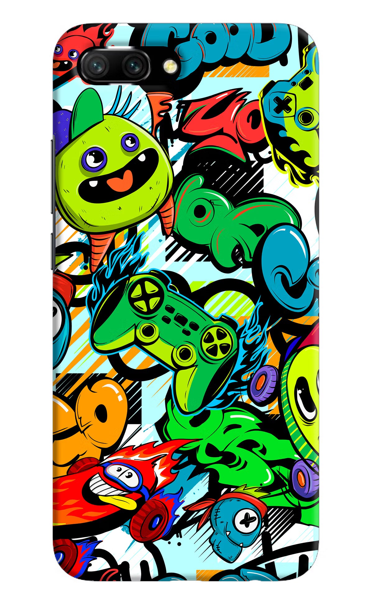 Game Doodle Honor 10 Back Cover - Game Doodle Honor 10 Hard Case Back Cover by Casekaro Game Doodle Honor 10 Hard Case Back Cover by Casekaro