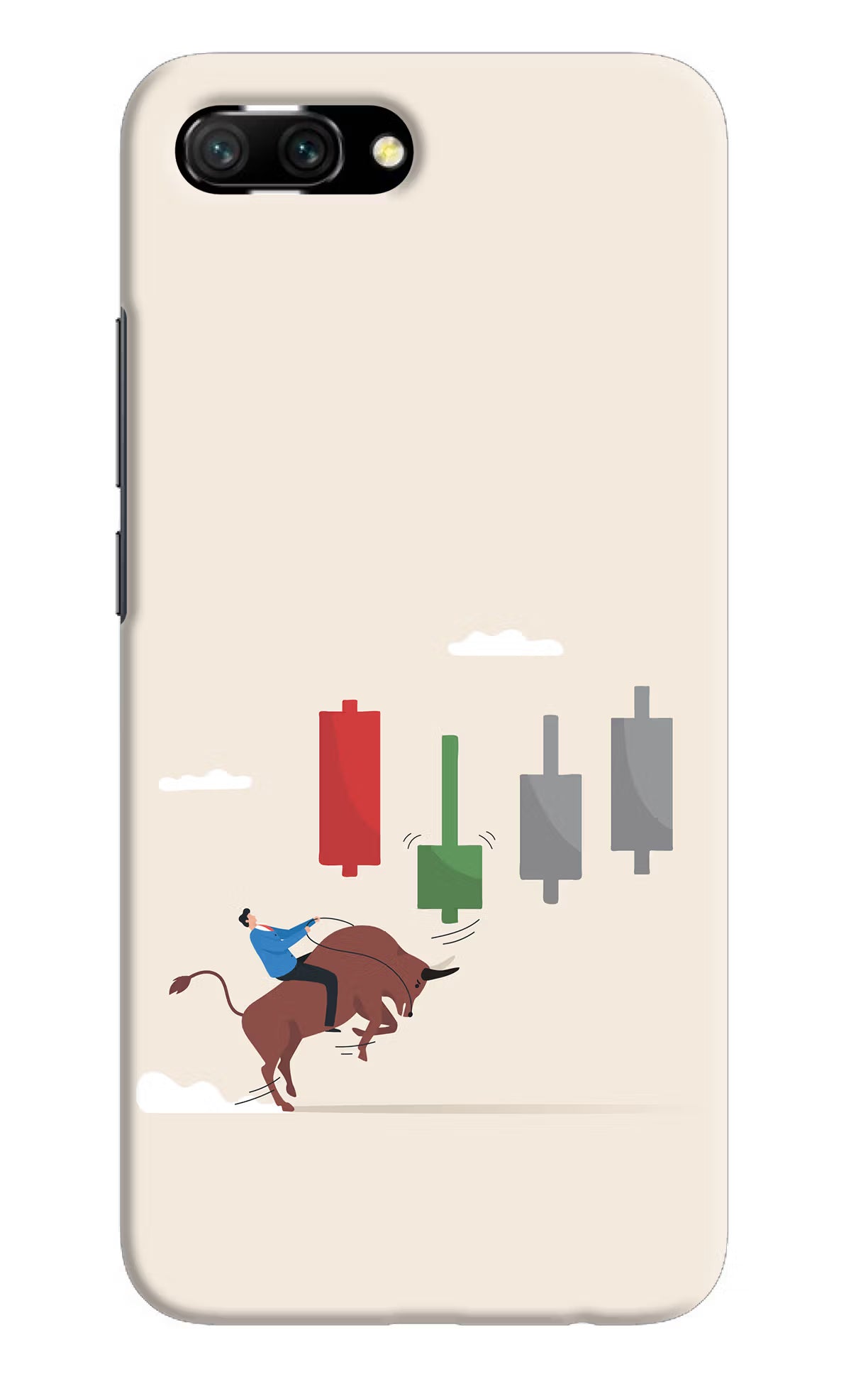 Bull Trading Momentum Honor 10 Back Cover - Bull Trading Momentum Honor 10 Hard Case Back Cover by Casekaro Bull Trading Momentum Honor 10 Hard Case Back Cover by Casekaro