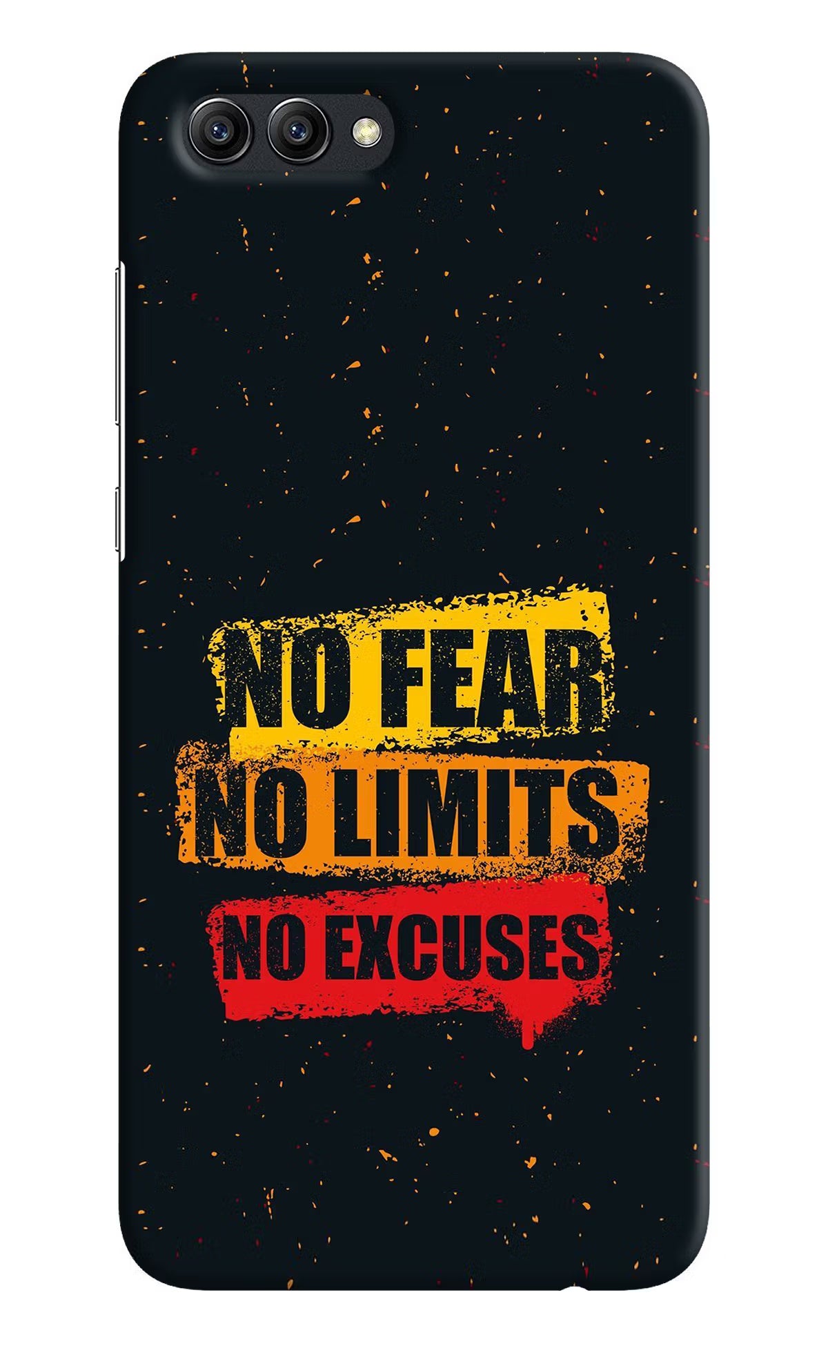 No Fear No Limits No Excuse Honow View 10 Back Cover - No Fear No Limits No Excuse Honow View 10 Hard Case Back Cover by Casekaro No Fear No Limits No Excuse Honow View 10 Hard Case Back Cover by Casekaro