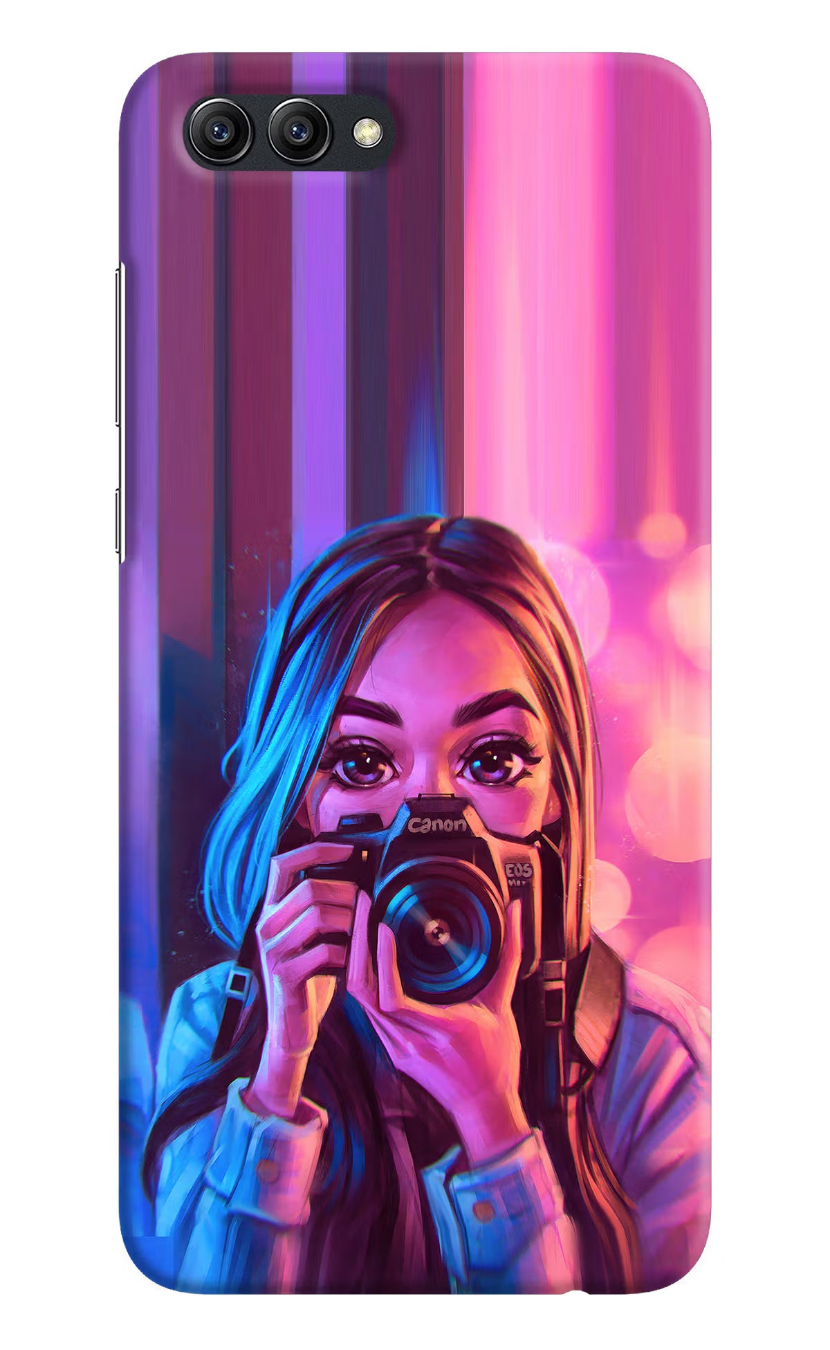 Girl Photographer Honor View 10 Back Cover - Girl Photographer Honor View 10 Hard Case Back Cover by Casekaro Girl Photographer Honor View 10 Hard Case Back Cover by Casekaro