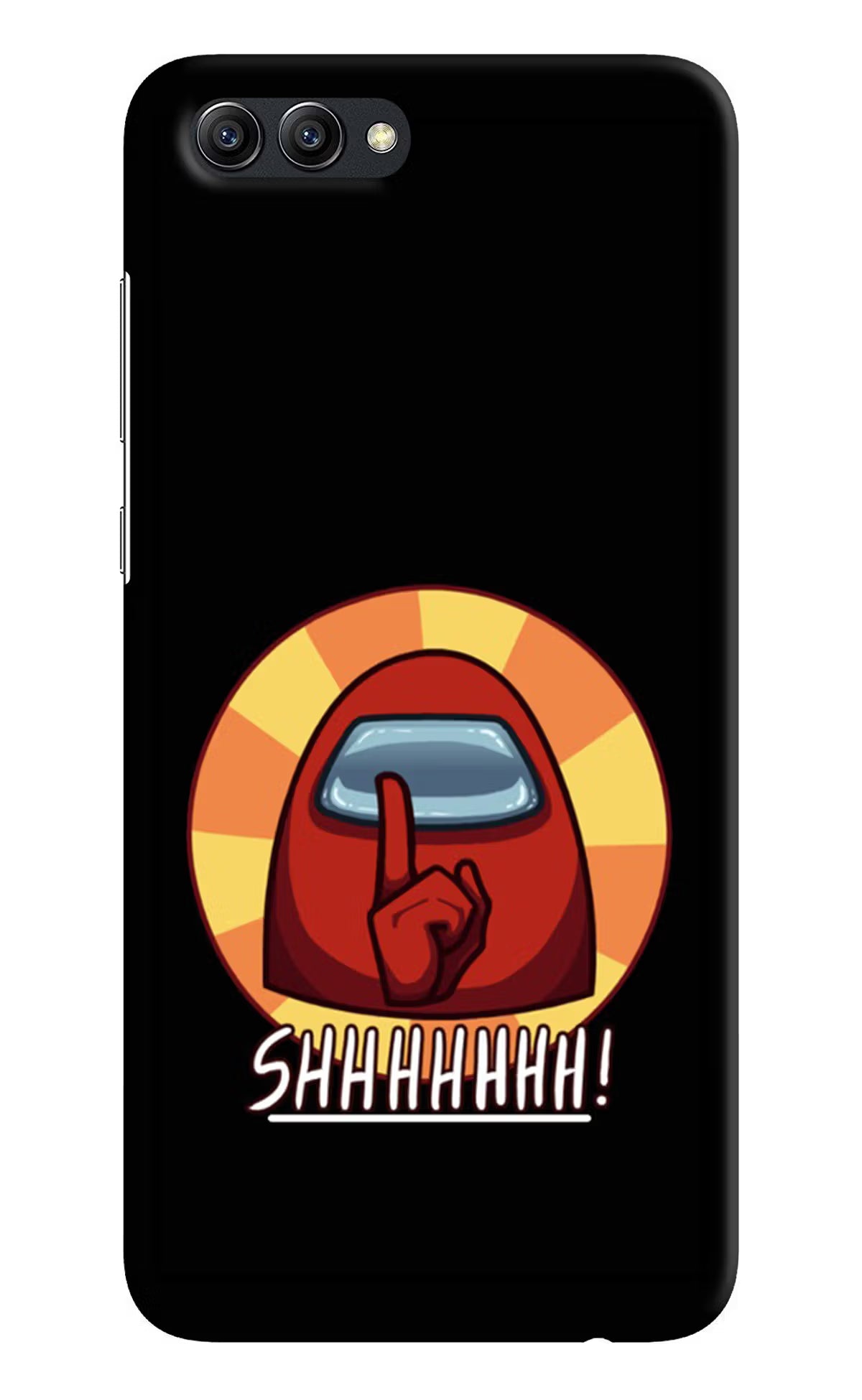 Among Us Shhh! Honor View 10 Back Cover - Among Us Shhh! Honor View 10 Hard Case Back Cover by Casekaro Among Us Shhh! Honor View 10 Hard Case Back Cover by Casekaro