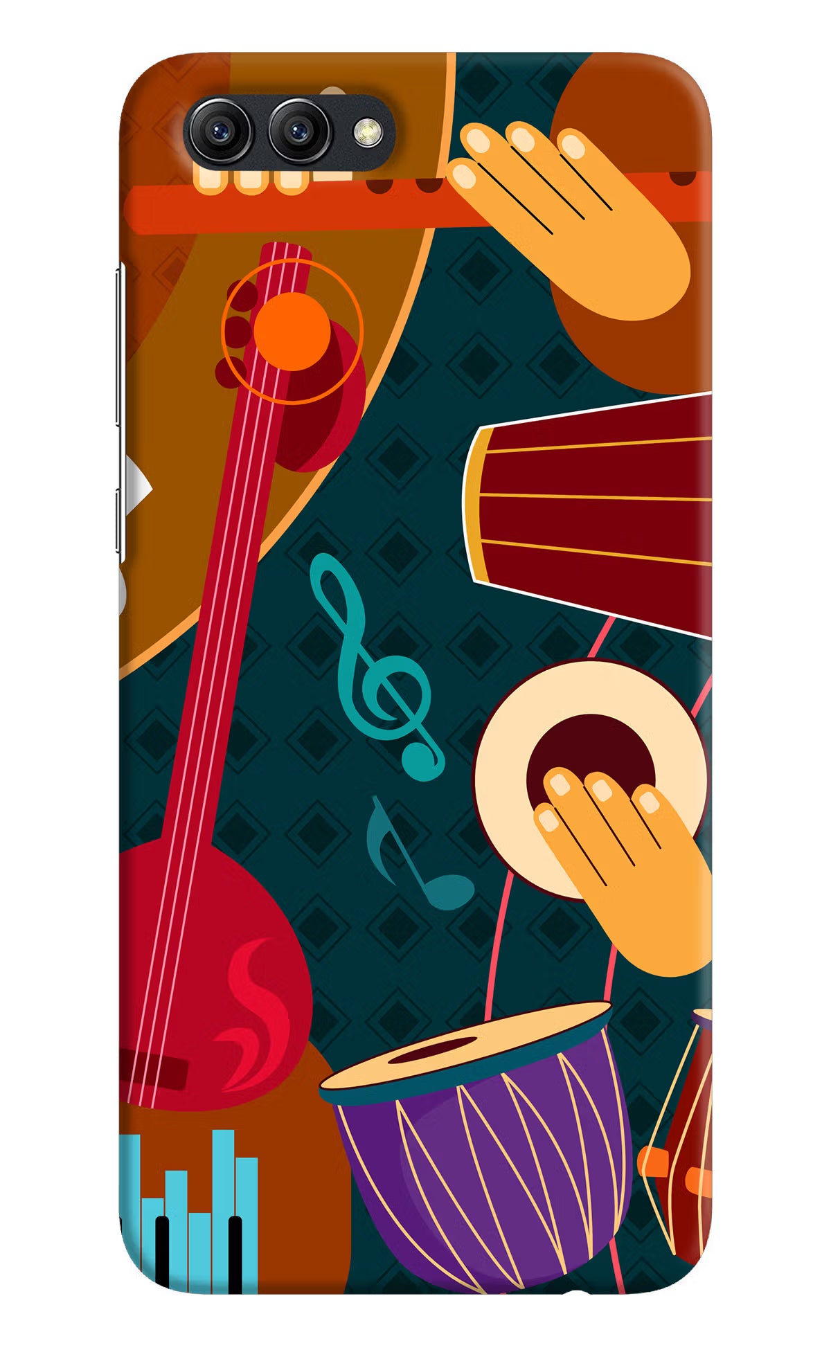 Music Instrument Honor View 10 Back Cover - Music Instrument Honor View 10 Hard Case Back Cover by Casekaro Music Instrument Honor View 10 Hard Case Back Cover by Casekaro