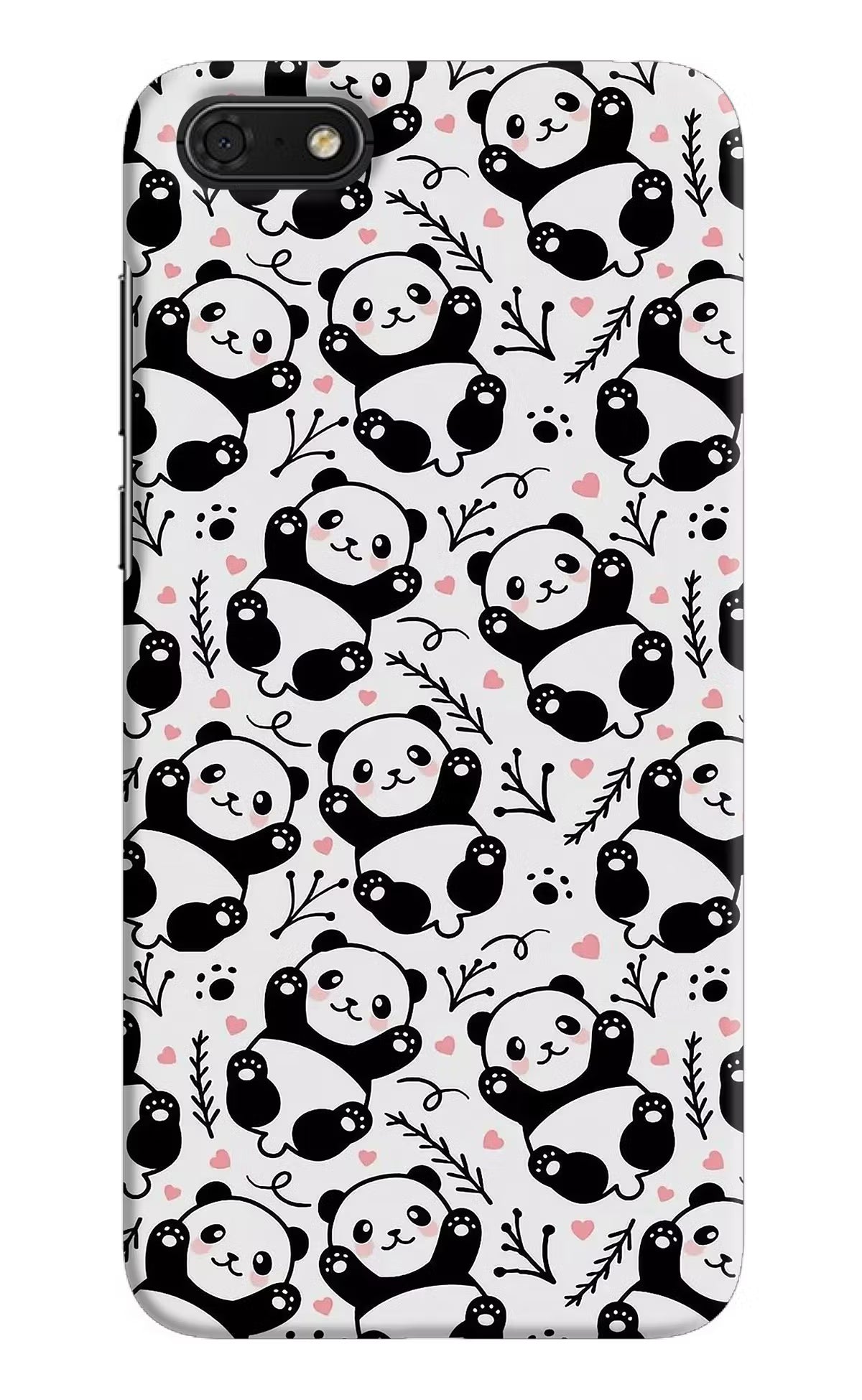 Cute Panda Honor 7S Back Cover - Cute Panda Honor 7S Hard Case Back Cover by Casekaro Cute Panda Honor 7S Hard Case Back Cover by Casekaro