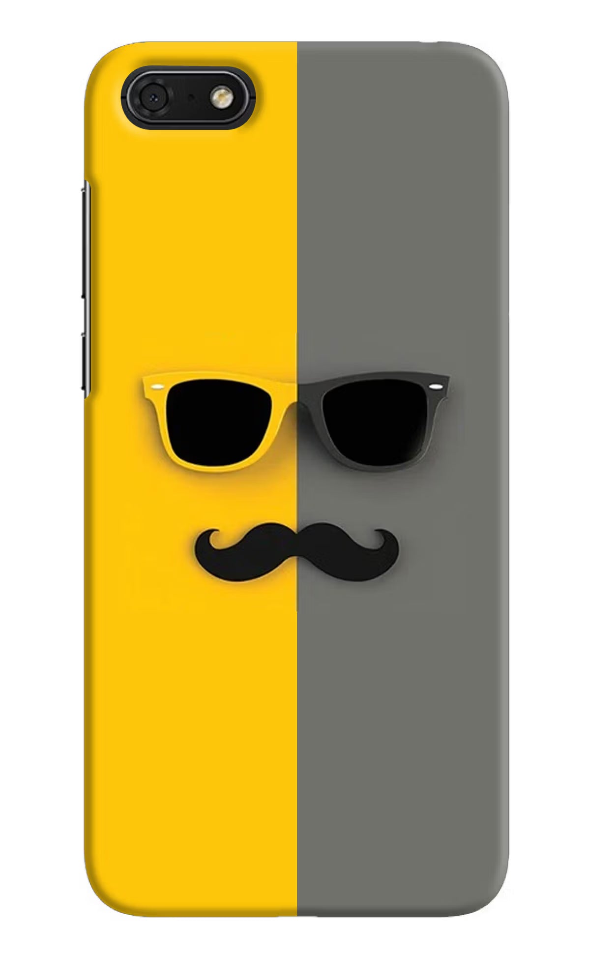 Sunglasses with Mustache Honor 7S Back Cover - Sunglasses with Mustache Honor 7S Hard Case Back Cover by Casekaro Sunglasses with Mustache Honor 7S Hard Case Back Cover by Casekaro