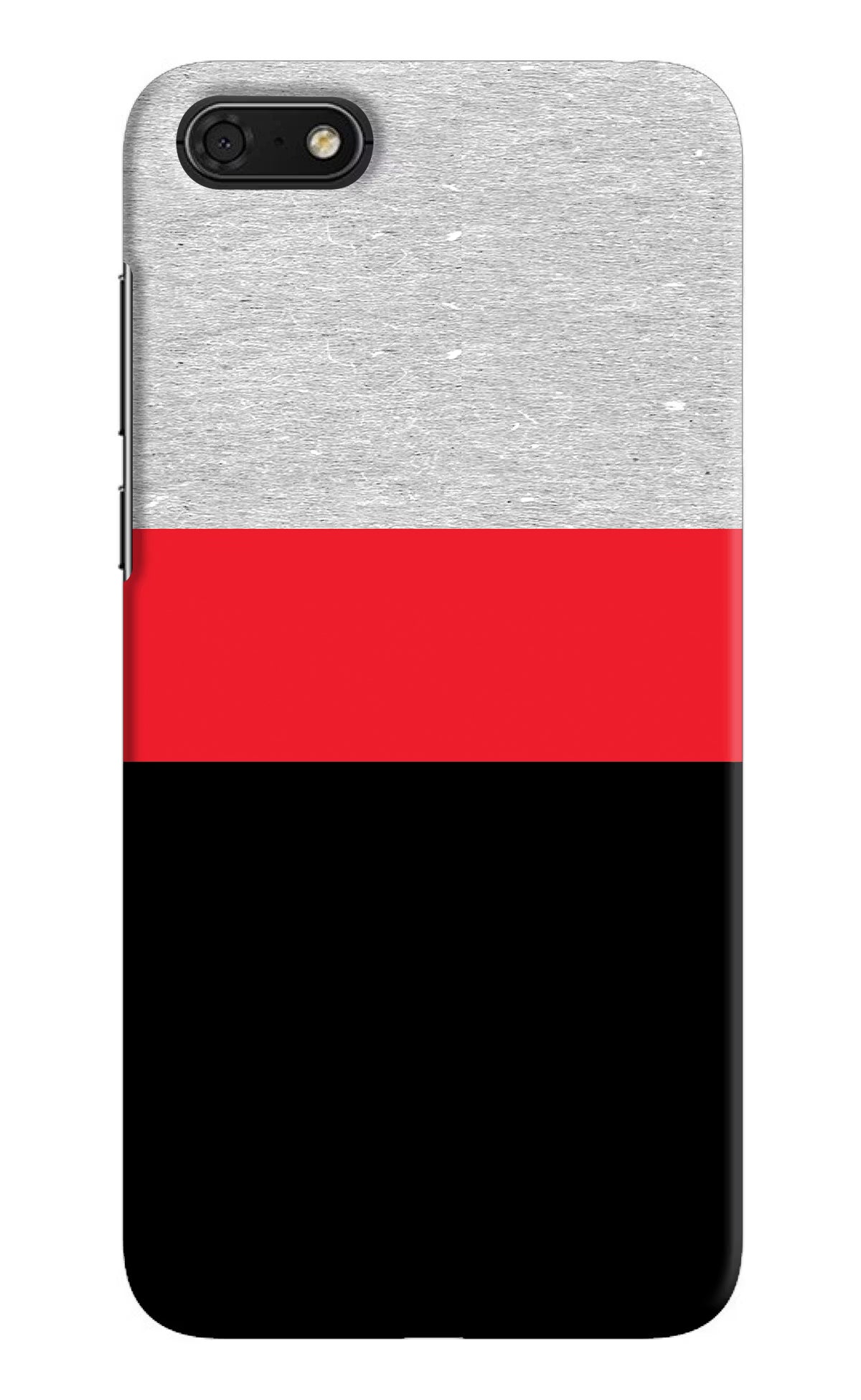 Tri Color Pattern Honor 7S Back Cover - Tri Color Pattern Honor 7S Hard Case Back Cover by Casekaro Tri Color Pattern Honor 7S Hard Case Back Cover by Casekaro
