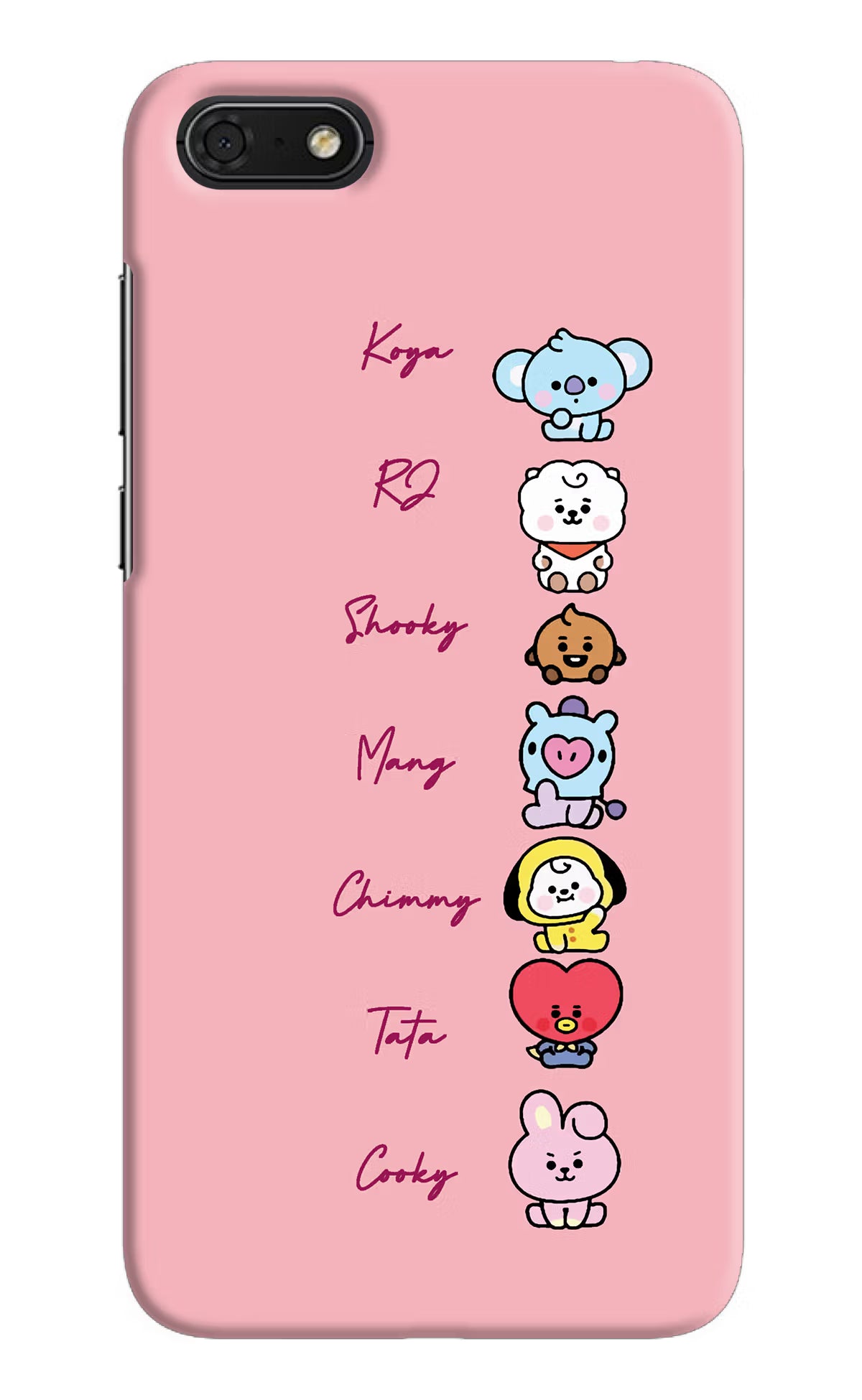 BTS names Honor 7S Back Cover - BTS names Honor 7S Hard Case Back Cover by Casekaro BTS names Honor 7S Hard Case Back Cover by Casekaro
