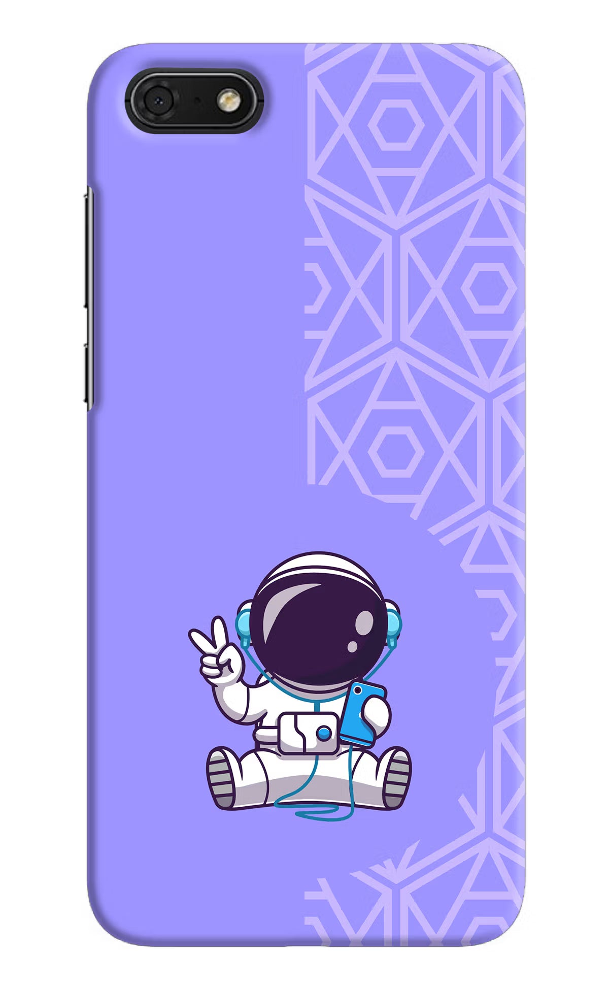 Cute Astronaut Chilling Honor 7S Back Cover - Cute Astronaut Chilling Honor 7S Hard Case Back Cover by Casekaro Cute Astronaut Chilling Honor 7S Hard Case Back Cover by Casekaro