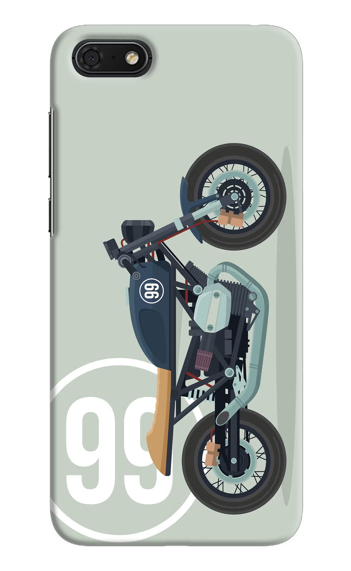 Classic Cafe Racer 99 Honor 7S Back Cover - Classic Cafe Racer 99 Honor 7S Hard Case Back Cover by Casekaro Classic Cafe Racer 99 Honor 7S Hard Case Back Cover by Casekaro