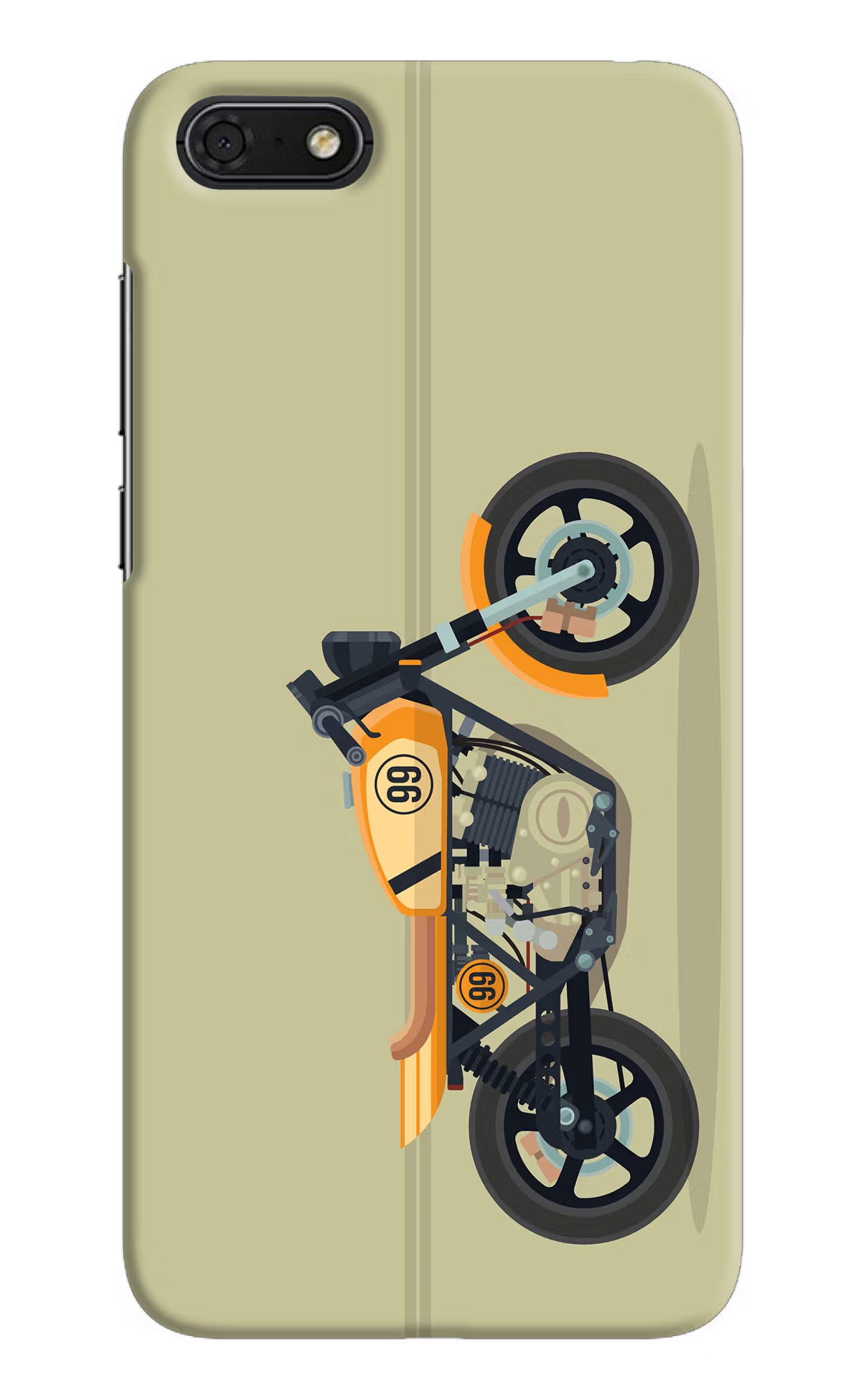 Vertical Speedster Honor 7S Back Cover - Vertical Speedster Honor 7S Hard Case Back Cover by Casekaro Vertical Speedster Honor 7S Hard Case Back Cover by Casekaro