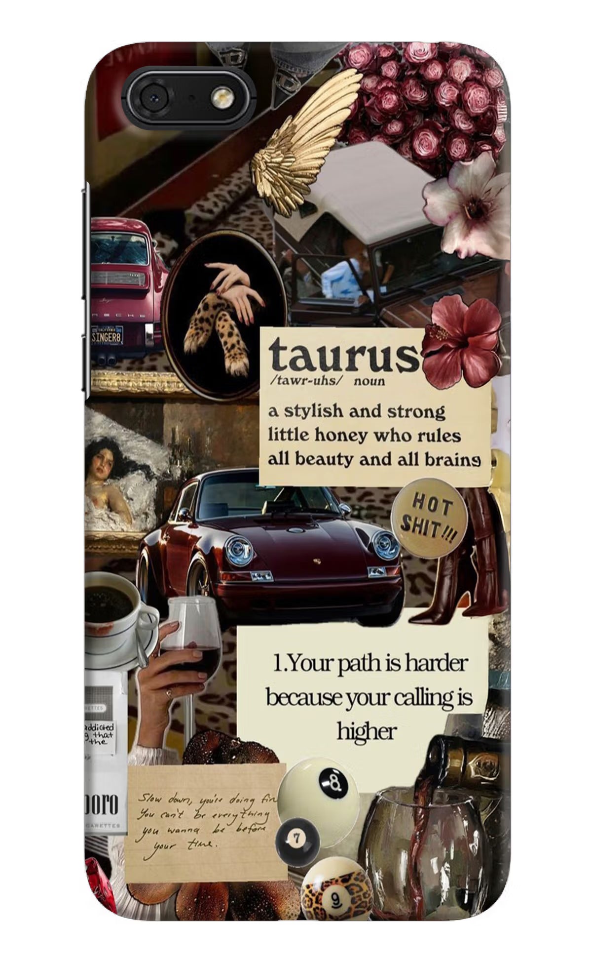 Taurus Zodiac Honor 7S Back Cover - Taurus Zodiac Honor 7S Hard Case Back Cover by Casekaro Taurus Zodiac Honor 7S Hard Case Back Cover by Casekaro
