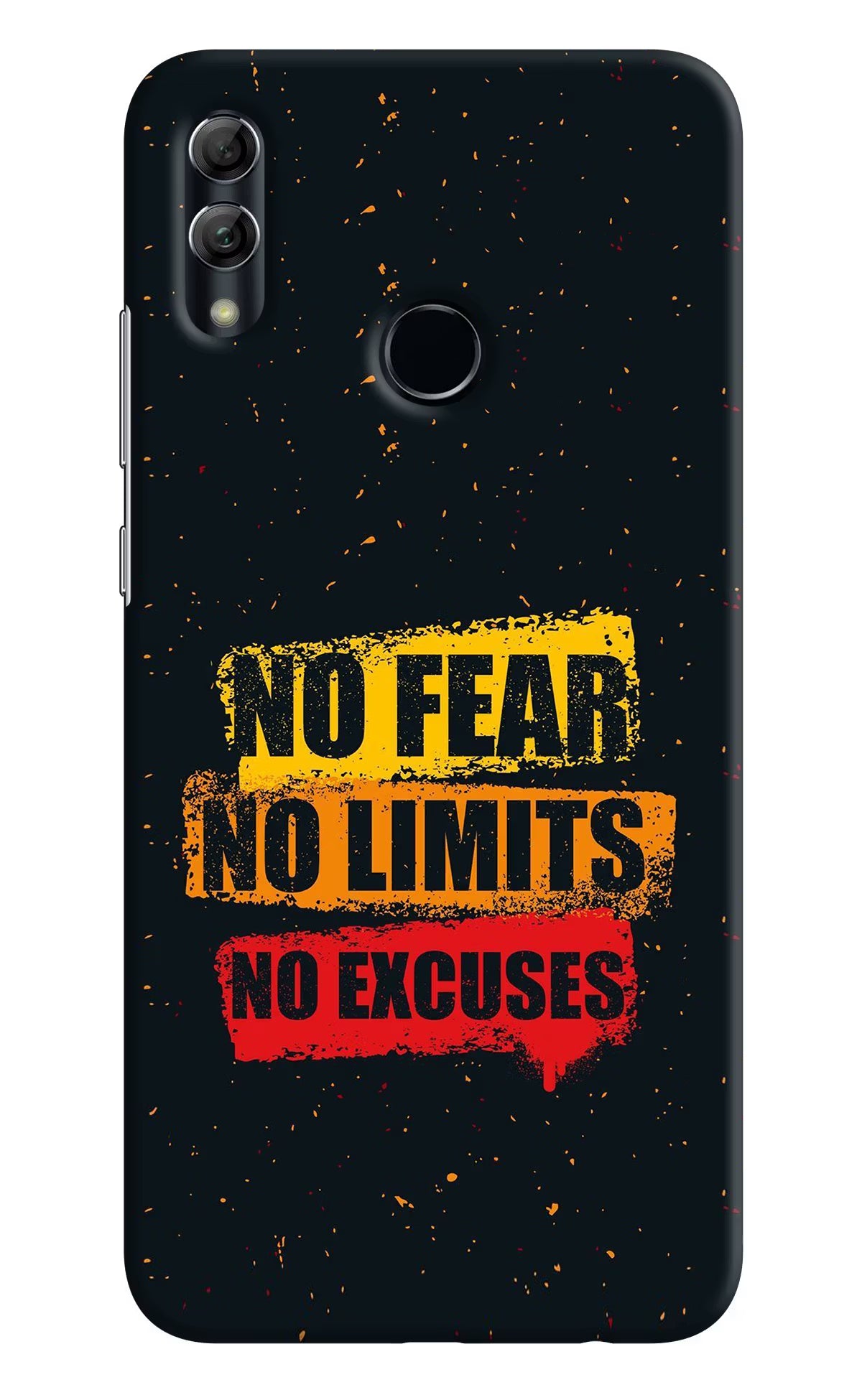 No Fear No Limits No Excuse Honor 10 Lite Back Cover - No Fear No Limits No Excuse Honor 10 Lite Hard Case Back Cover by Casekaro No Fear No Limits No Excuse Honor 10 Lite Hard Case Back Cover by Casekaro