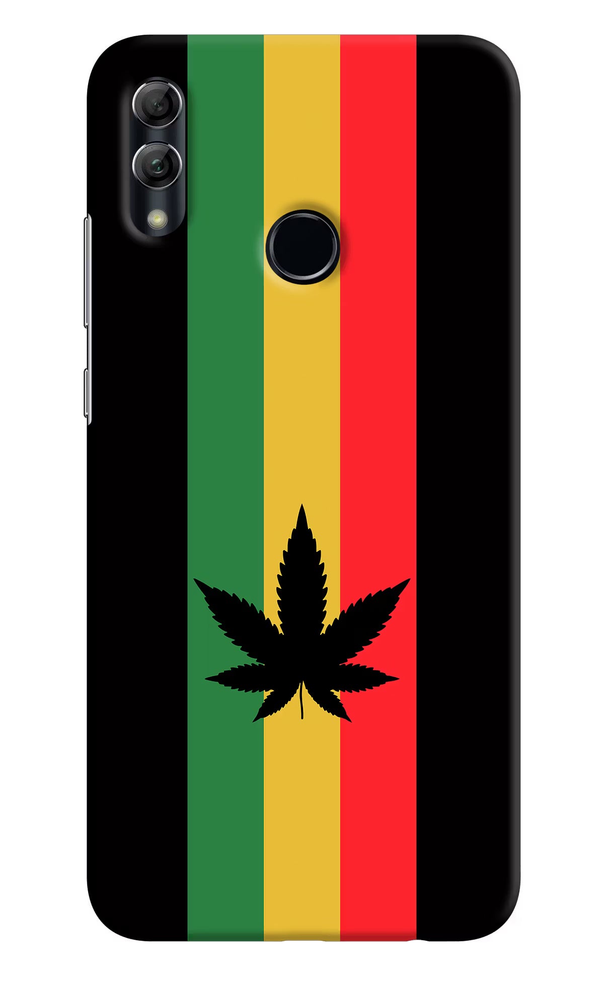 Weed Flag Honor 10 Lite Back Cover - Weed Flag Honor 10 Lite Hard Case Back Cover by Casekaro Weed Flag Honor 10 Lite Hard Case Back Cover by Casekaro