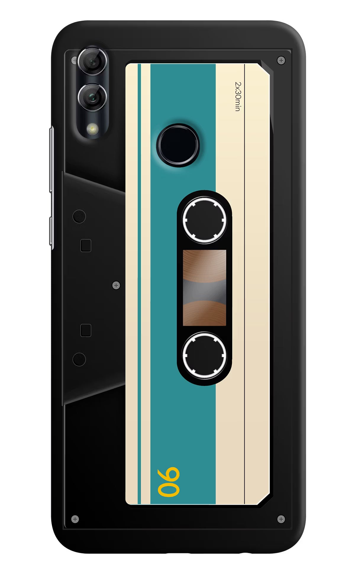 Cassette Honor 10 Lite Back Cover - Cassette Honor 10 Lite Hard Case Back Cover by Casekaro Cassette Honor 10 Lite Hard Case Back Cover by Casekaro