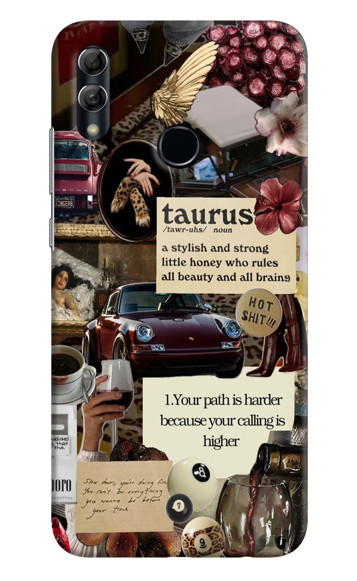 Taurus Zodiac Honor 10 Lite Back Cover - Taurus Zodiac Honor 10 Lite Hard Case Back Cover by Casekaro Taurus Zodiac Honor 10 Lite Hard Case Back Cover by Casekaro