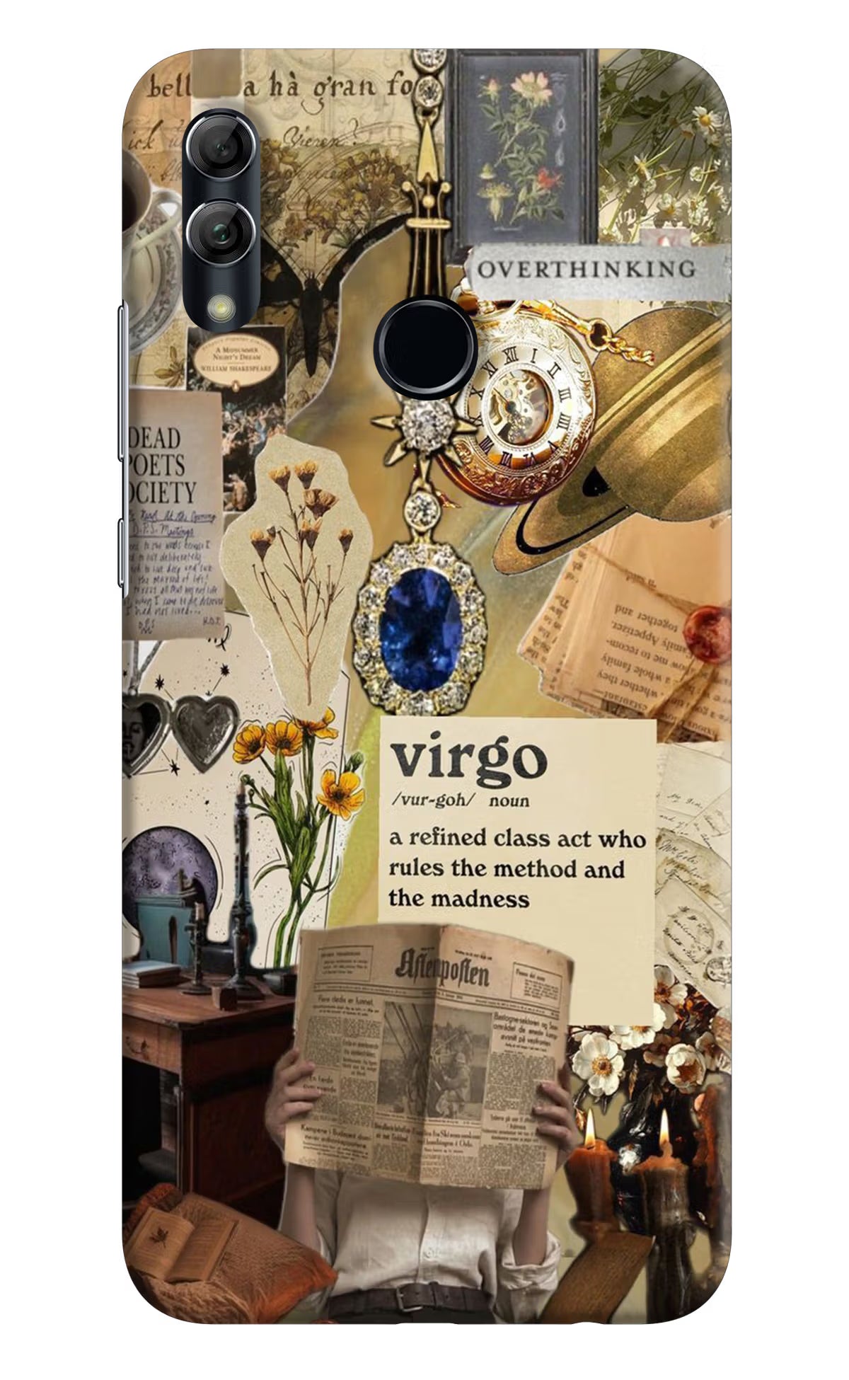 Virgo Zodiac Honor 10 Lite Back Cover - Virgo Zodiac Honor 10 Lite Hard Case Back Cover by Casekaro Virgo Zodiac Honor 10 Lite Hard Case Back Cover by Casekaro