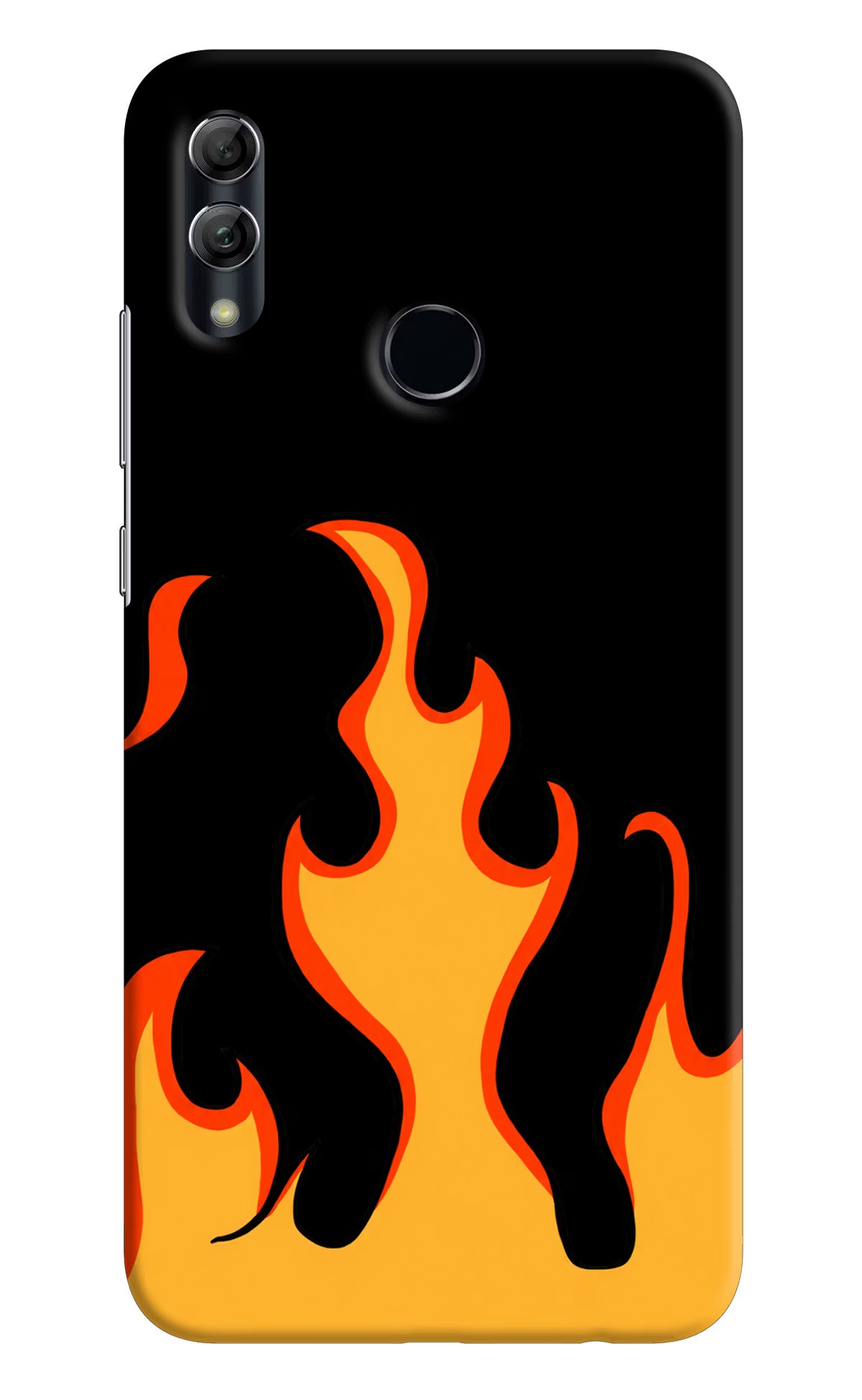 Fired Up – Black Honor 10 Lite Back Cover - Fired Up – Black Honor 10 Lite Hard Case Back Cover by Casekaro Fired Up – Black Honor 10 Lite Hard Case Back Cover by Casekaro