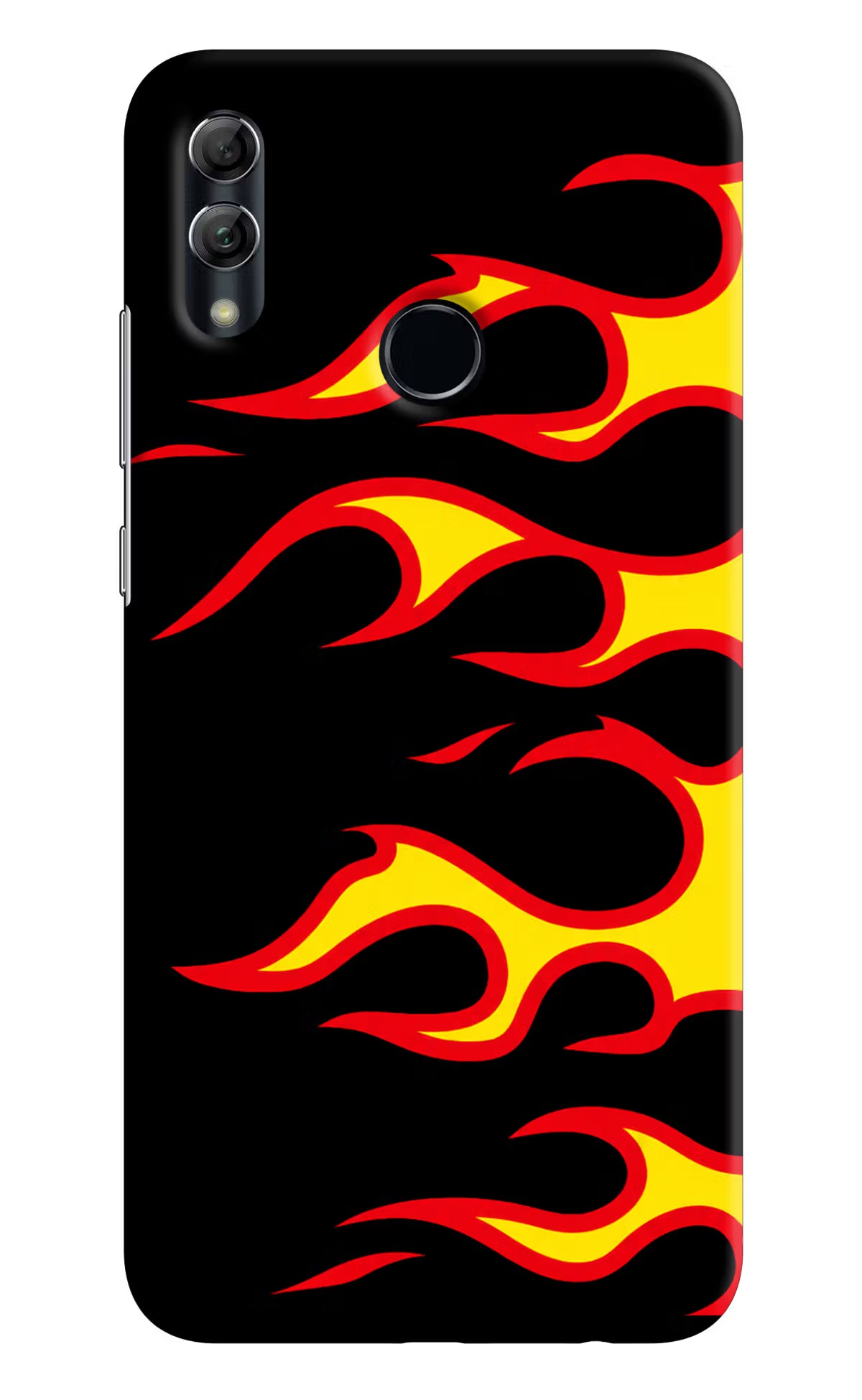 Side Sweep Flames Honor 10 Lite Back Cover - Side Sweep Flames Honor 10 Lite Hard Case Back Cover by Casekaro Side Sweep Flames Honor 10 Lite Hard Case Back Cover by Casekaro