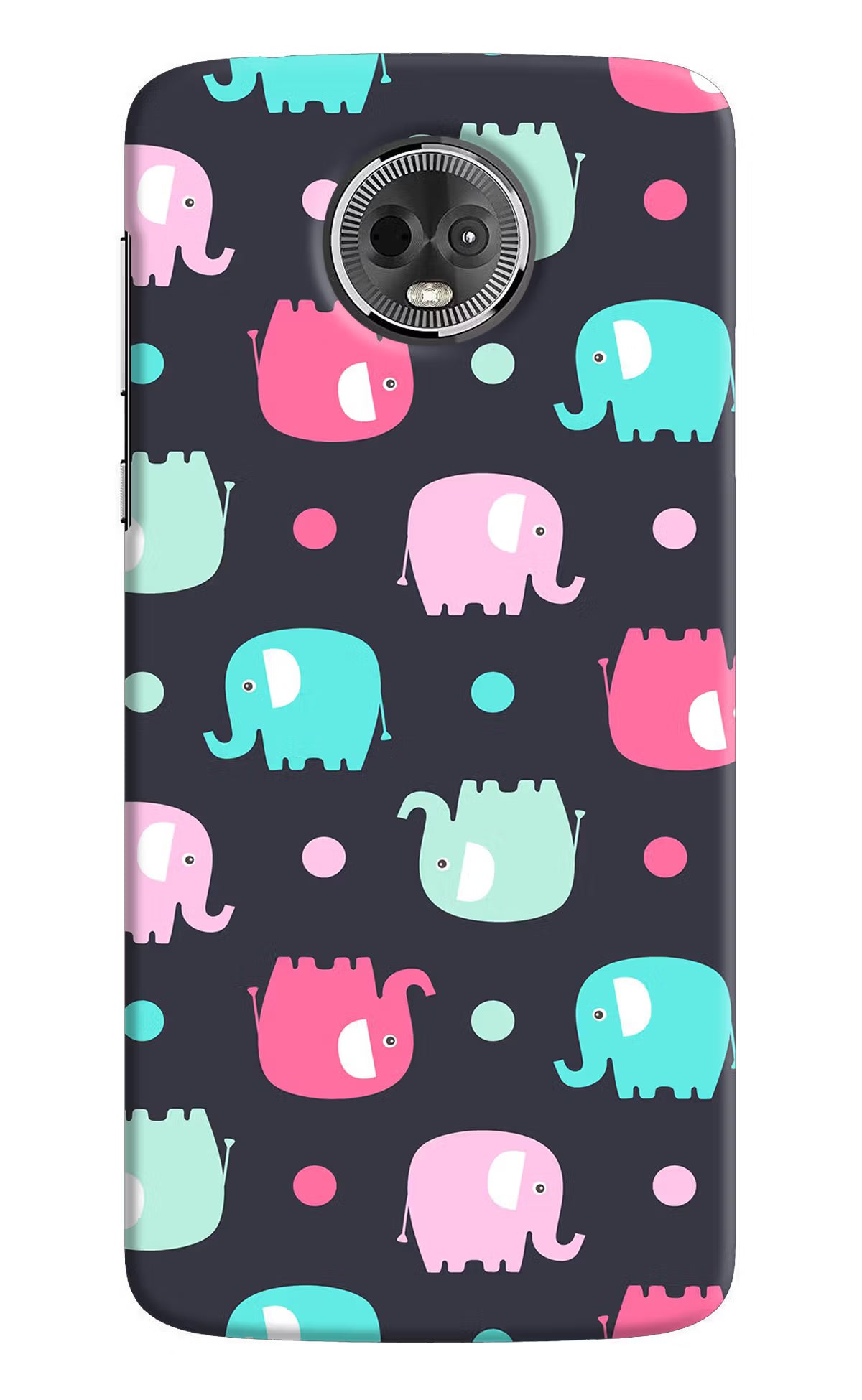 Elephants Moto E5 Plus Back Cover - Elephants Moto E5 Plus Hard Case Back Cover by Casekaro Elephants Moto E5 Plus Hard Case Back Cover by Casekaro