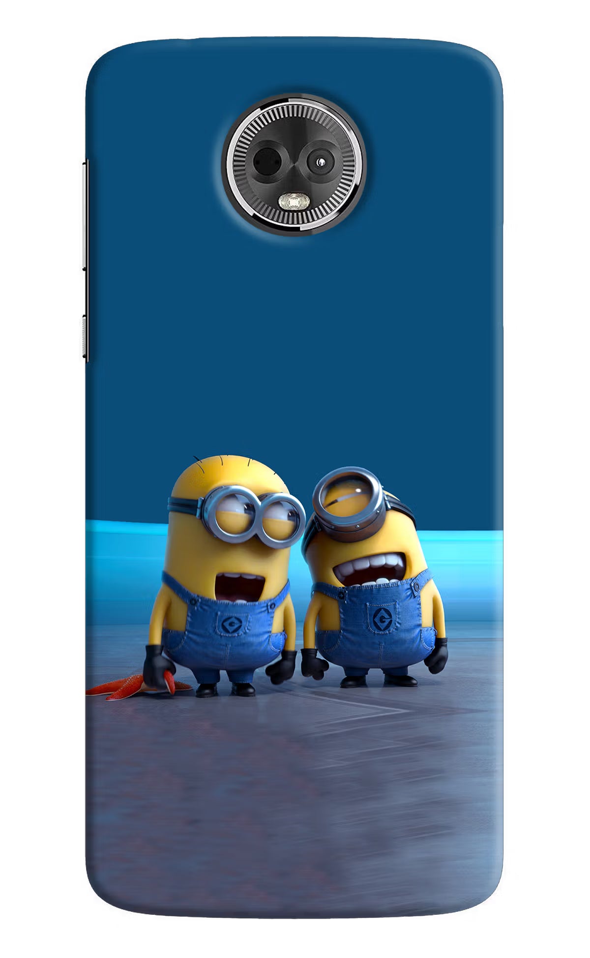 Minion Laughing Moto E5 Plus Back Cover - Minion Laughing Moto E5 Plus Hard Case Back Cover by Casekaro Minion Laughing Moto E5 Plus Hard Case Back Cover by Casekaro