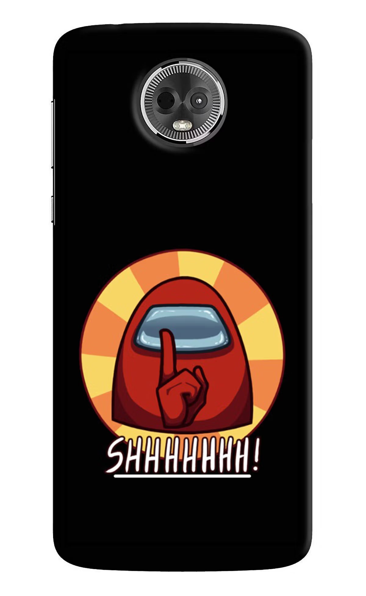 Among Us Shhh! Moto E5 Plus Back Cover - Among Us Shhh! Moto E5 Plus Hard Case Back Cover by Casekaro Among Us Shhh! Moto E5 Plus Hard Case Back Cover by Casekaro