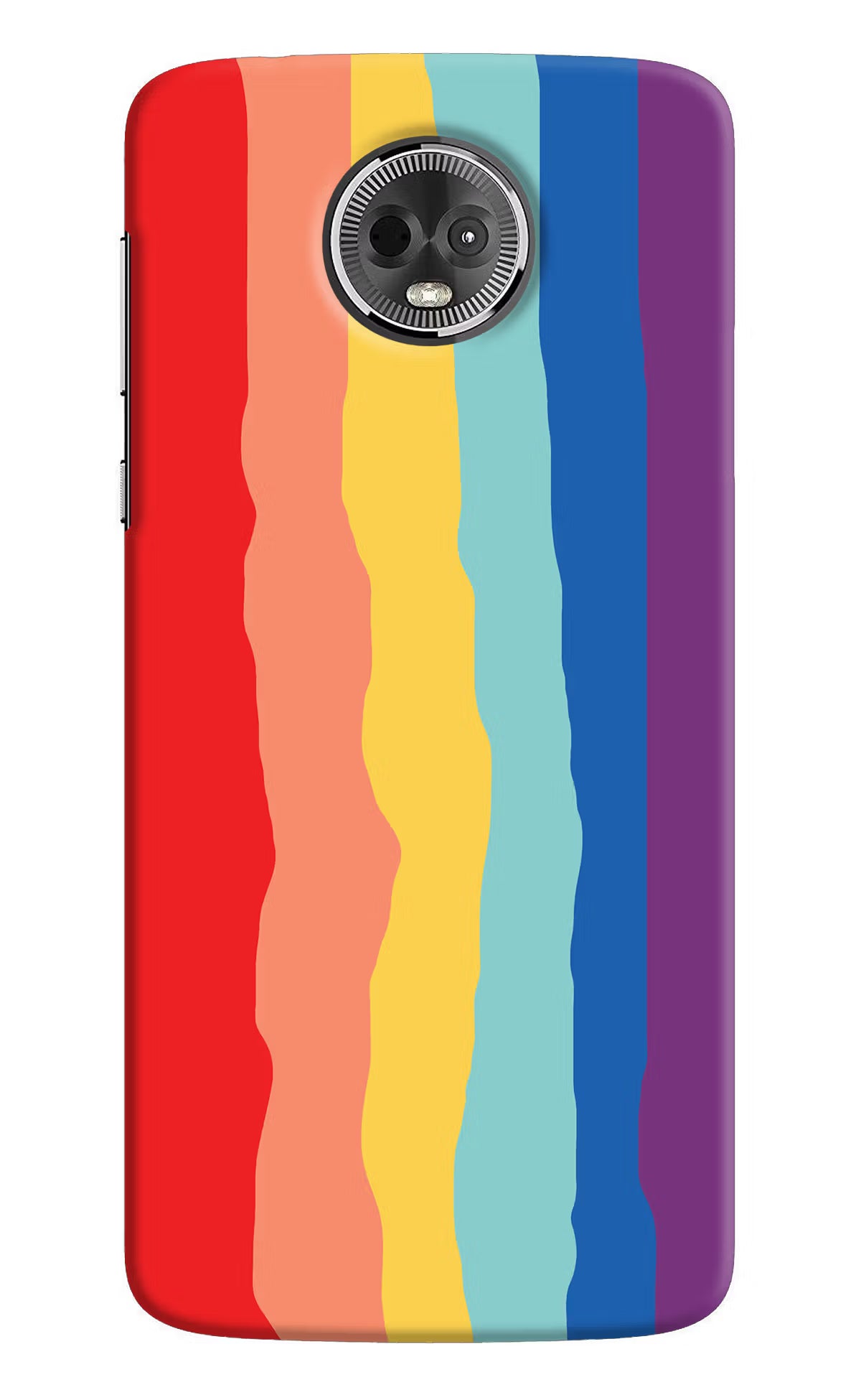 Rainbow Moto E5 Plus Back Cover - Rainbow Moto E5 Plus Hard Case Back Cover by Casekaro Rainbow Moto E5 Plus Hard Case Back Cover by Casekaro