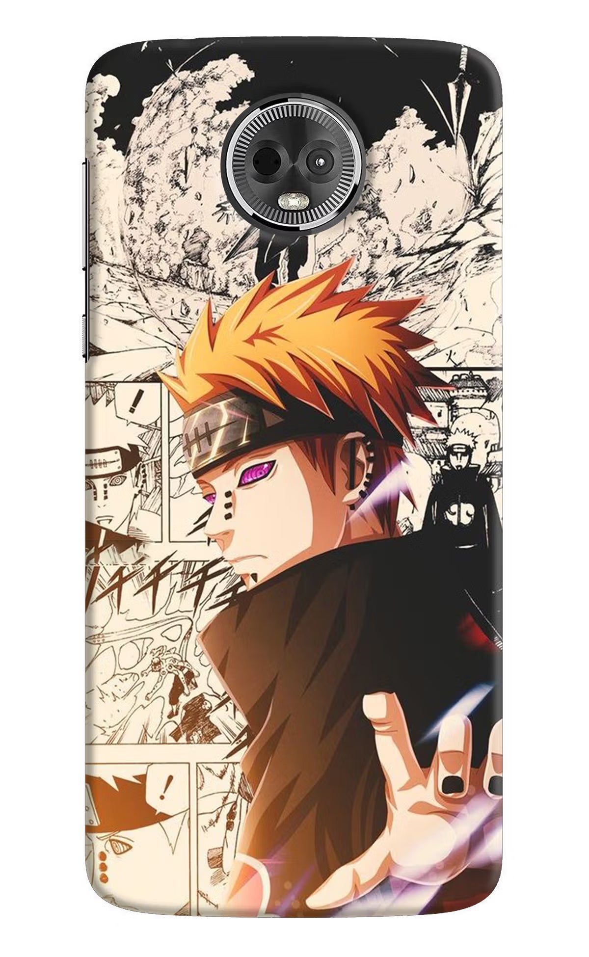Pain Anime Moto E5 Plus Back Cover - Pain Anime Moto E5 Plus Hard Case Back Cover by Casekaro Pain Anime Moto E5 Plus Hard Case Back Cover by Casekaro