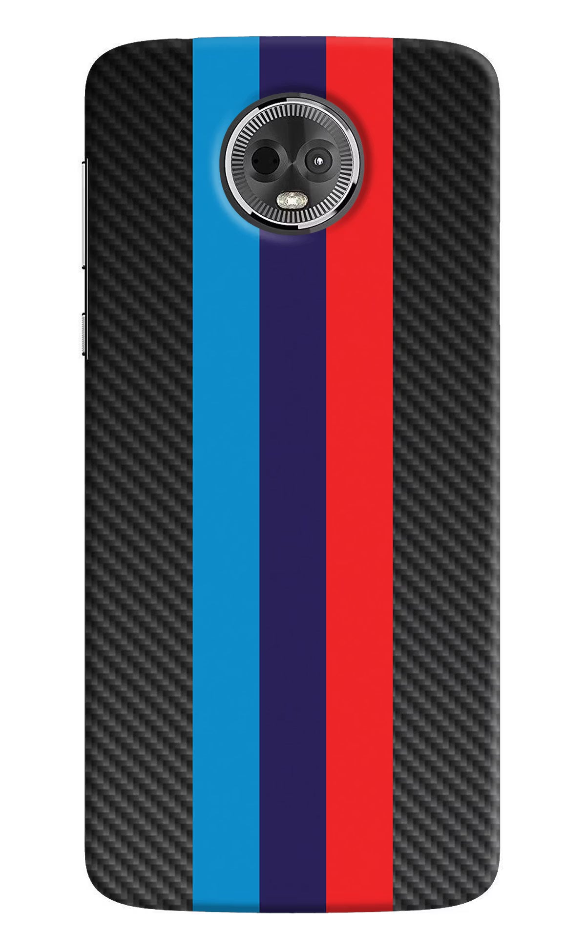 BMW Stripes Pattern Moto E5 Plus Back Cover - BMW Stripes Pattern Moto E5 Plus Hard Case Back Cover by Casekaro BMW Stripes Pattern Moto E5 Plus Hard Case Back Cover by Casekaro