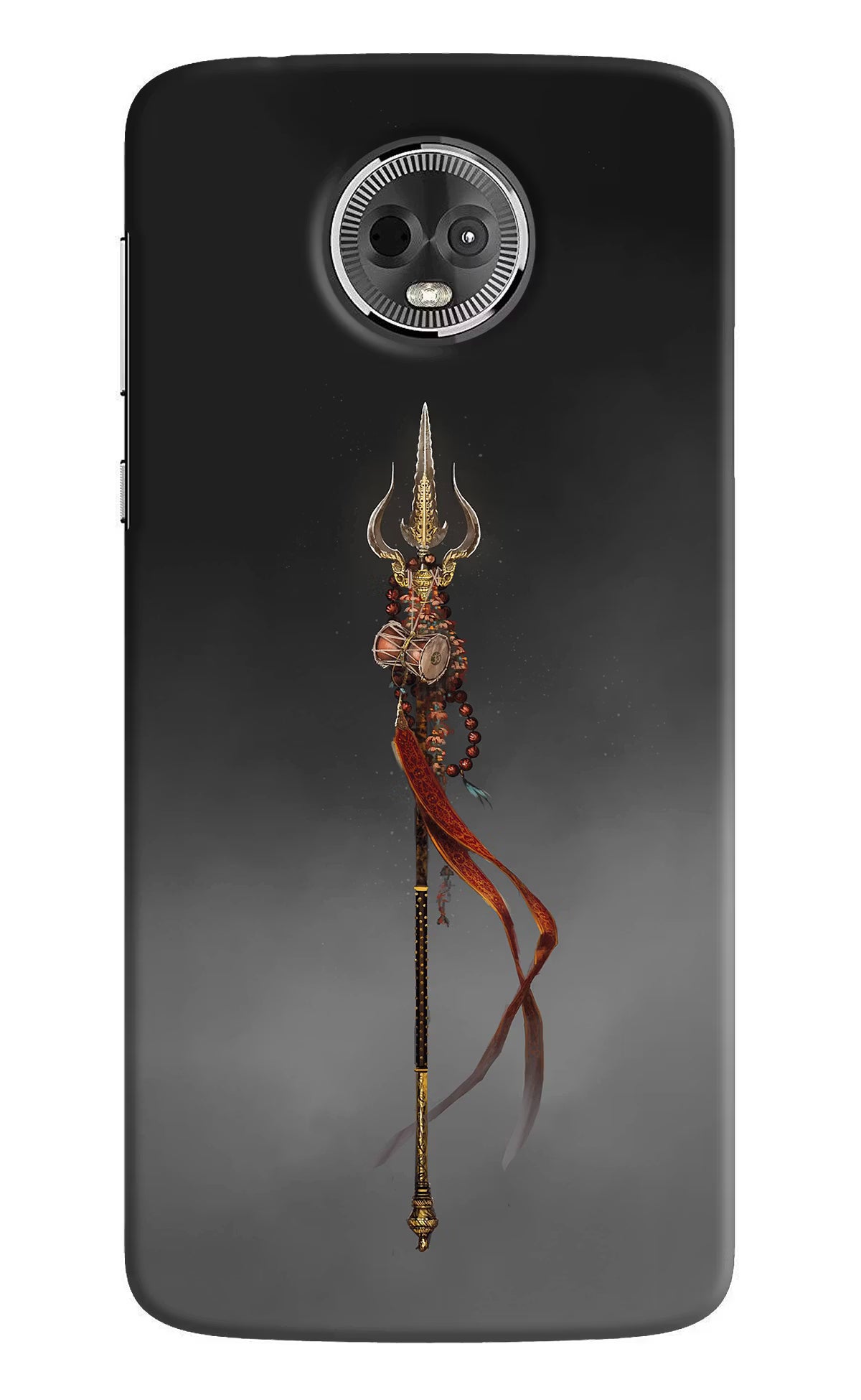 Shiv Trishul Moto E5 Plus Back Cover - Shiv Trishul Moto E5 Plus Hard Case Back Cover by Casekaro Shiv Trishul Moto E5 Plus Hard Case Back Cover by Casekaro