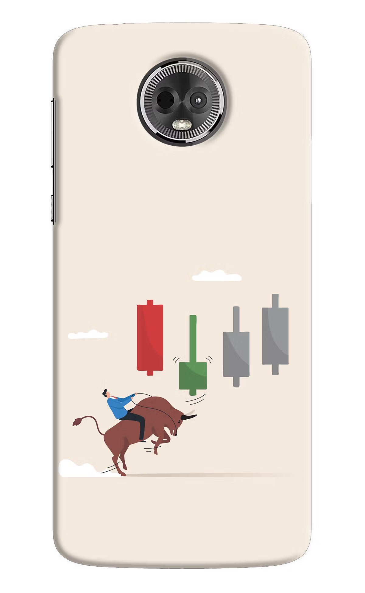 Bull Trading Momentum Moto E5 Plus Back Cover - Bull Trading Momentum Moto E5 Plus Hard Case Back Cover by Casekaro Bull Trading Momentum Moto E5 Plus Hard Case Back Cover by Casekaro