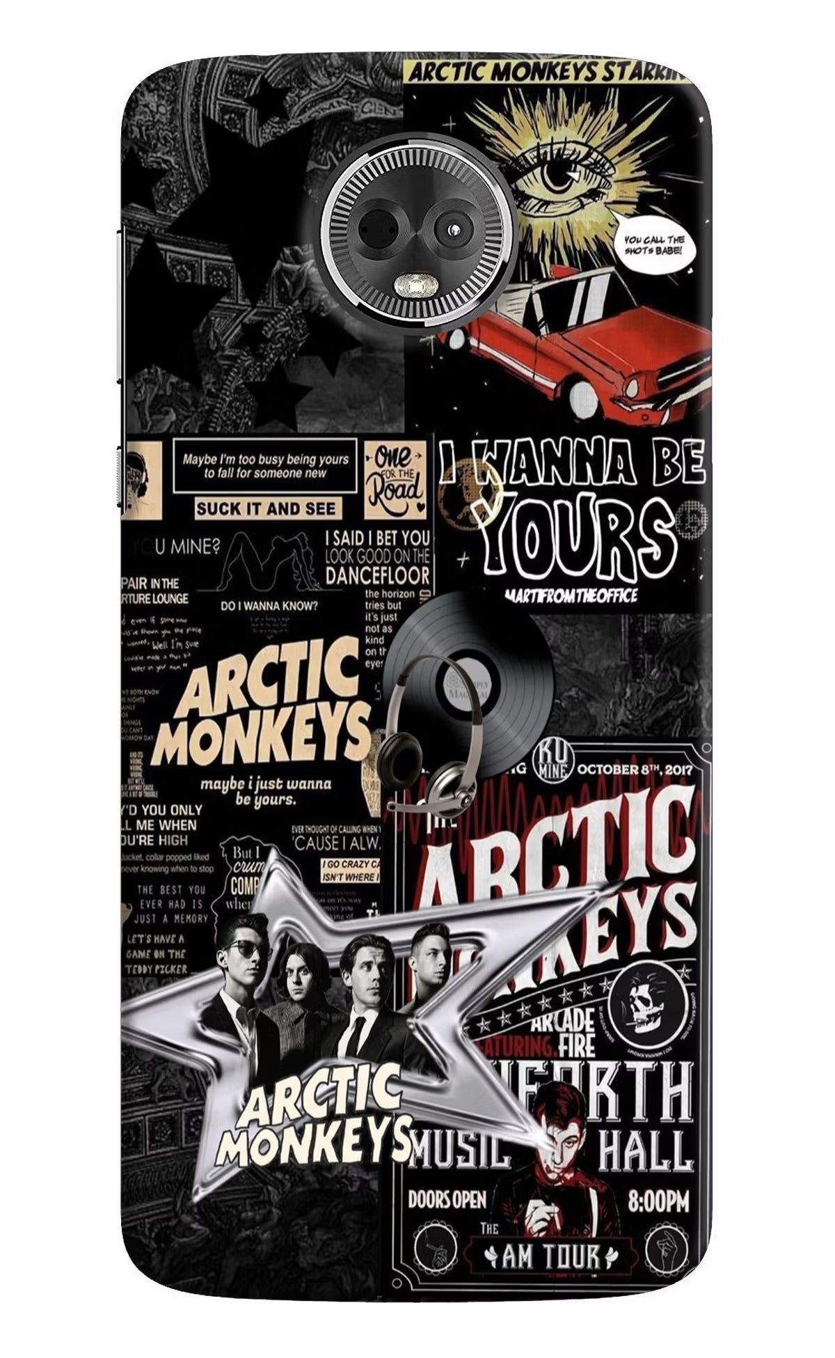 Arctic Monkeys Moto E5 Plus Back Cover - Arctic Monkeys Moto E5 Plus Hard Case Back Cover by Casekaro Arctic Monkeys Moto E5 Plus Hard Case Back Cover by Casekaro