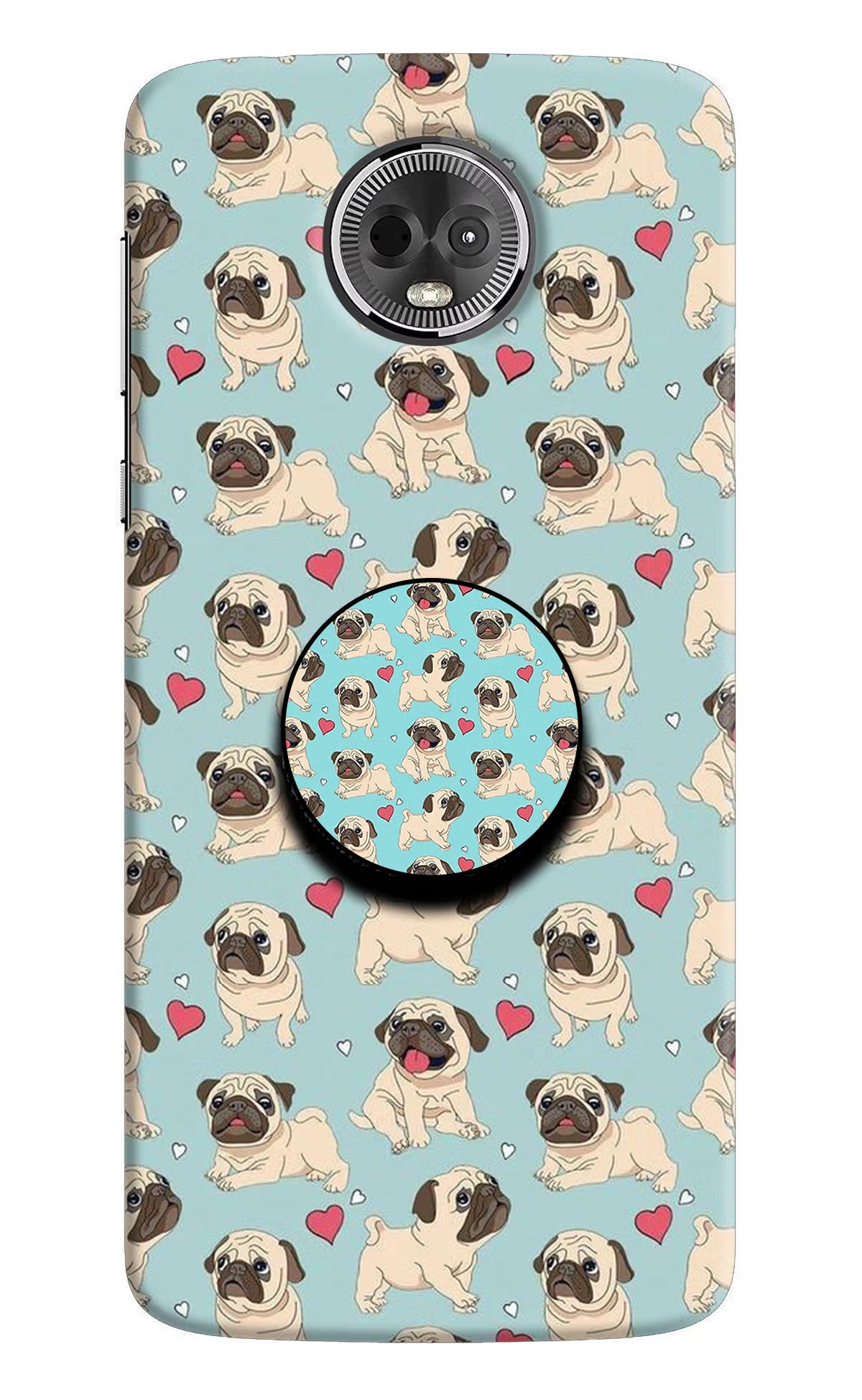 Pug Dog Moto E5 Plus Pop Case - Pug Dog Moto E5 Plus Pop Case by Casekaro Pug Dog Moto E5 Plus Pop Case by Casekaro