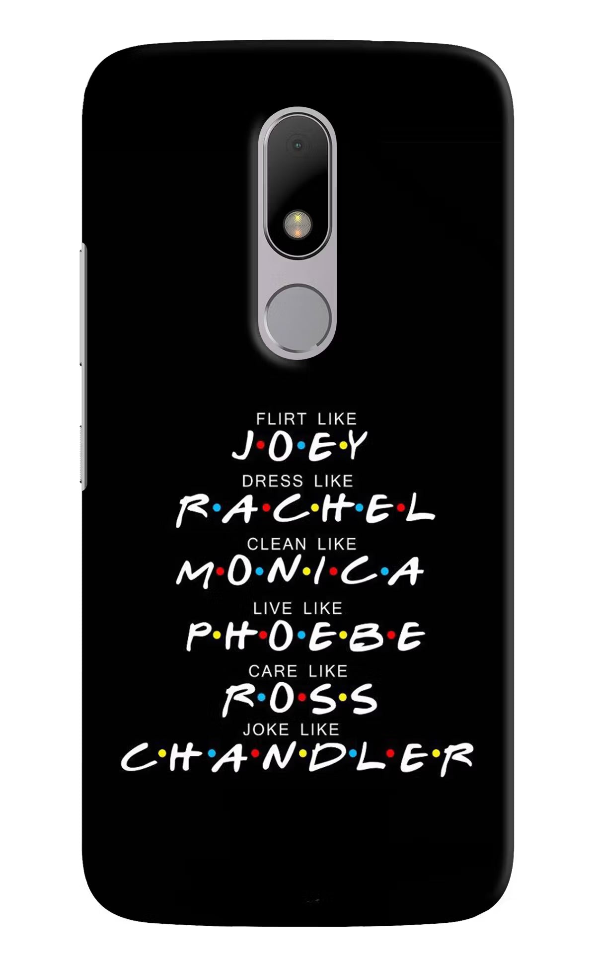 FRIENDS Character Moto M Back Cover - FRIENDS Character Moto M Hard Case Back Cover by Casekaro FRIENDS Character Moto M Hard Case Back Cover by Casekaro
