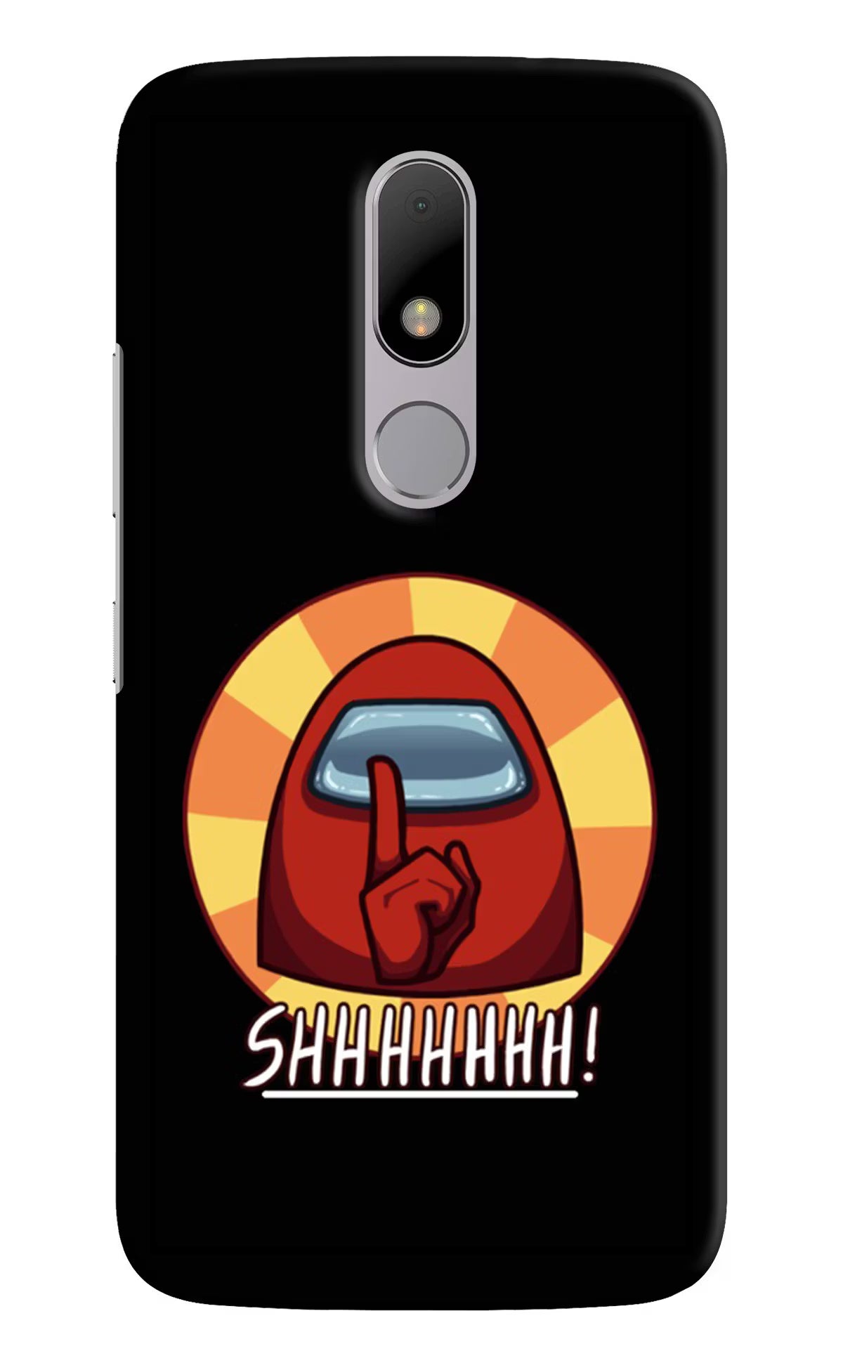 Among Us Shhh! Moto M Back Cover - Among Us Shhh! Moto M Hard Case Back Cover by Casekaro Among Us Shhh! Moto M Hard Case Back Cover by Casekaro
