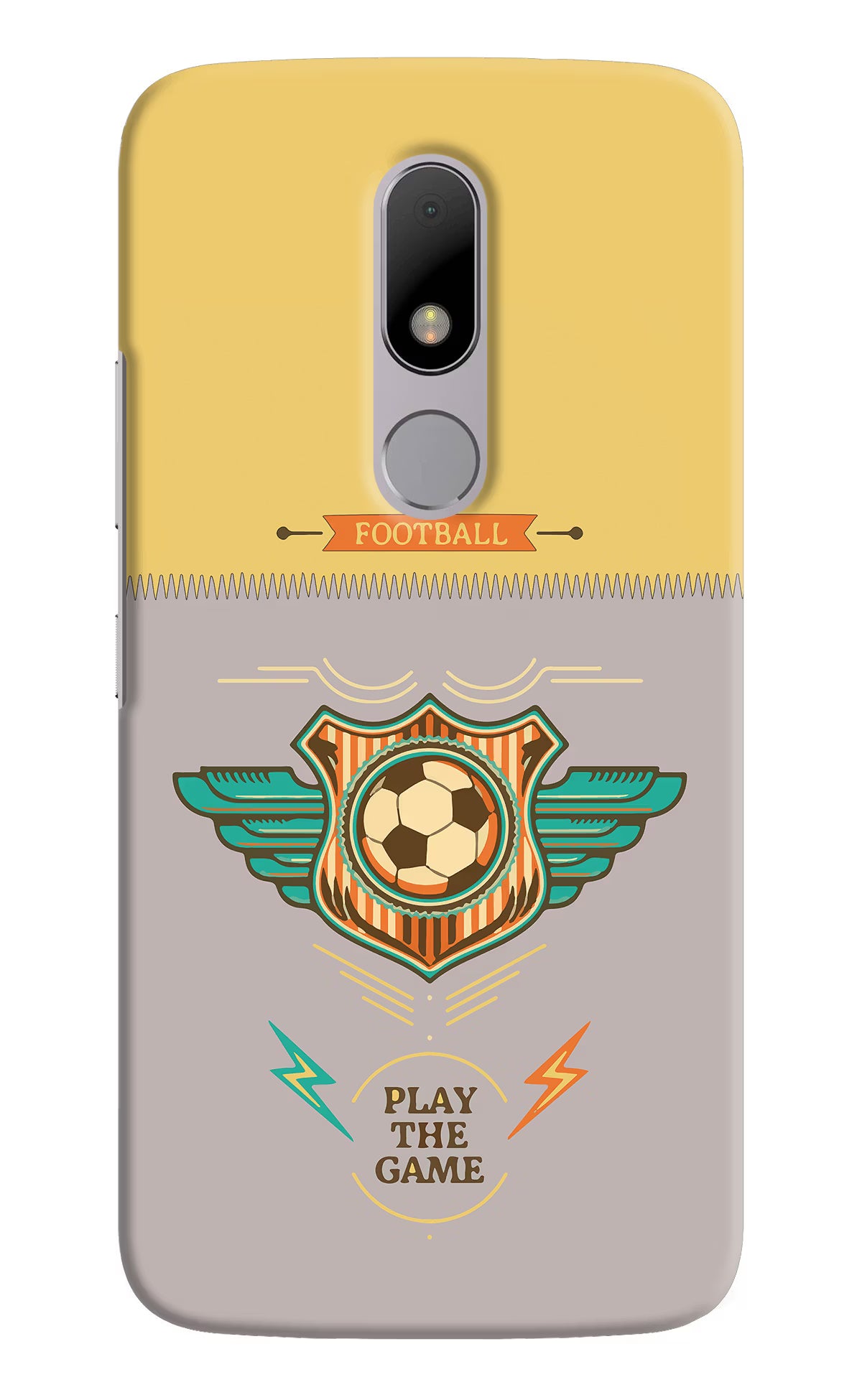 Football Moto M Back Cover - Football Moto M Hard Case Back Cover by Casekaro Football Moto M Hard Case Back Cover by Casekaro