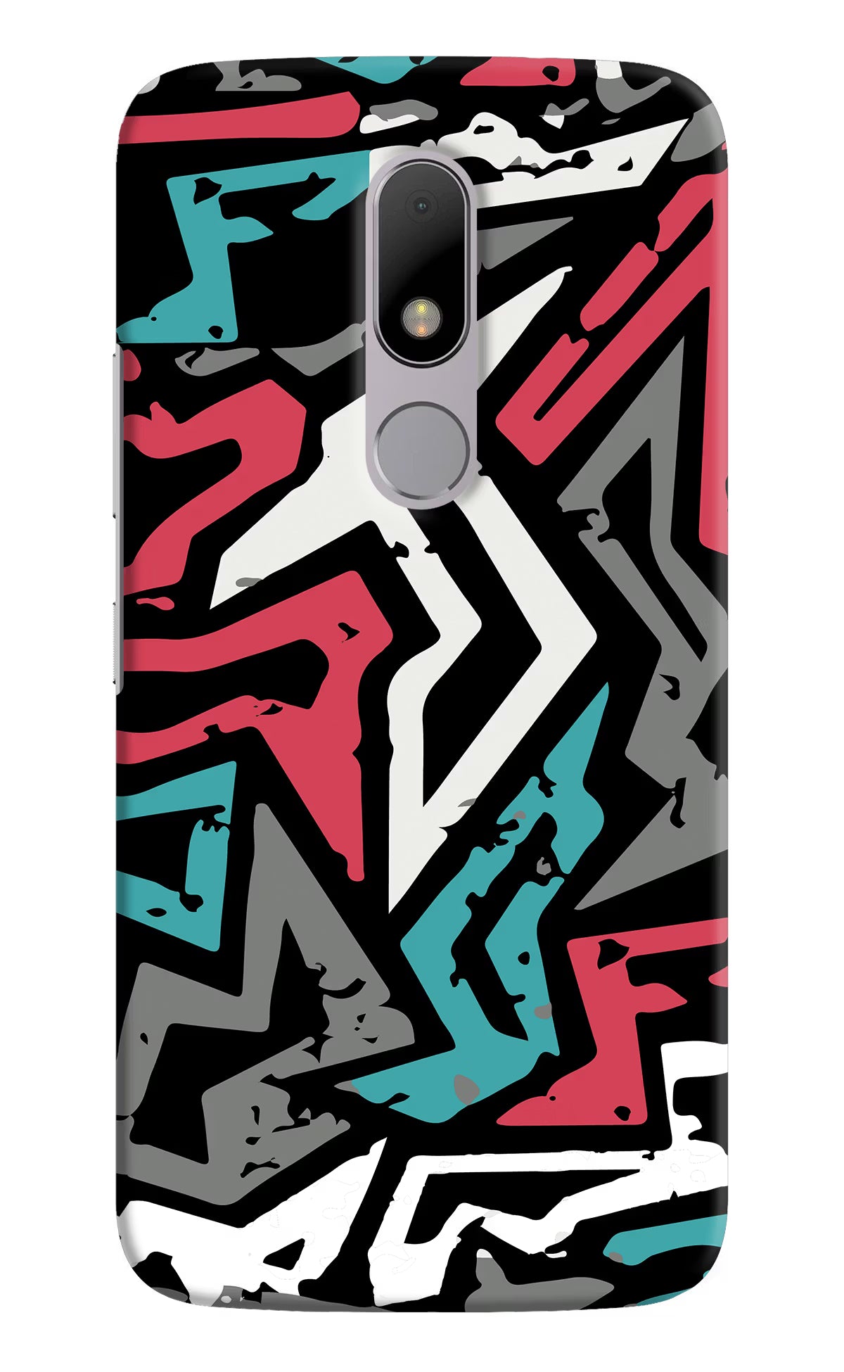 Geometric Graffiti Moto M Back Cover - Geometric Graffiti Moto M Hard Case Back Cover by Casekaro Geometric Graffiti Moto M Hard Case Back Cover by Casekaro