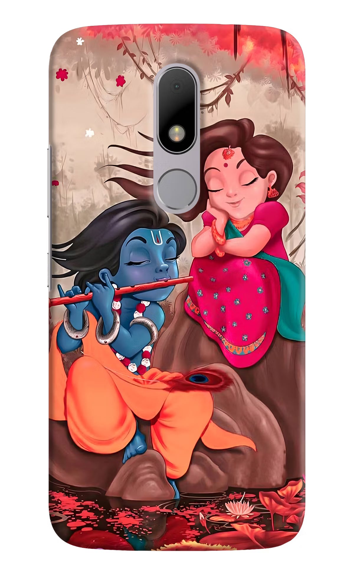 Radhe Krishna Moto M Back Cover - Radhe Krishna Moto M Hard Case Back Cover by Casekaro Radhe Krishna Moto M Hard Case Back Cover by Casekaro