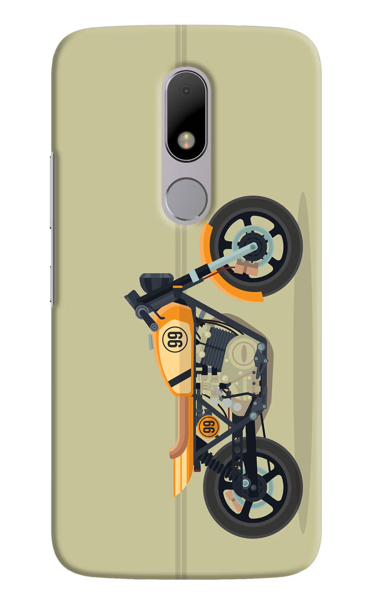 Vertical Speedster Moto M Back Cover - Vertical Speedster Moto M Hard Case Back Cover by Casekaro Vertical Speedster Moto M Hard Case Back Cover by Casekaro