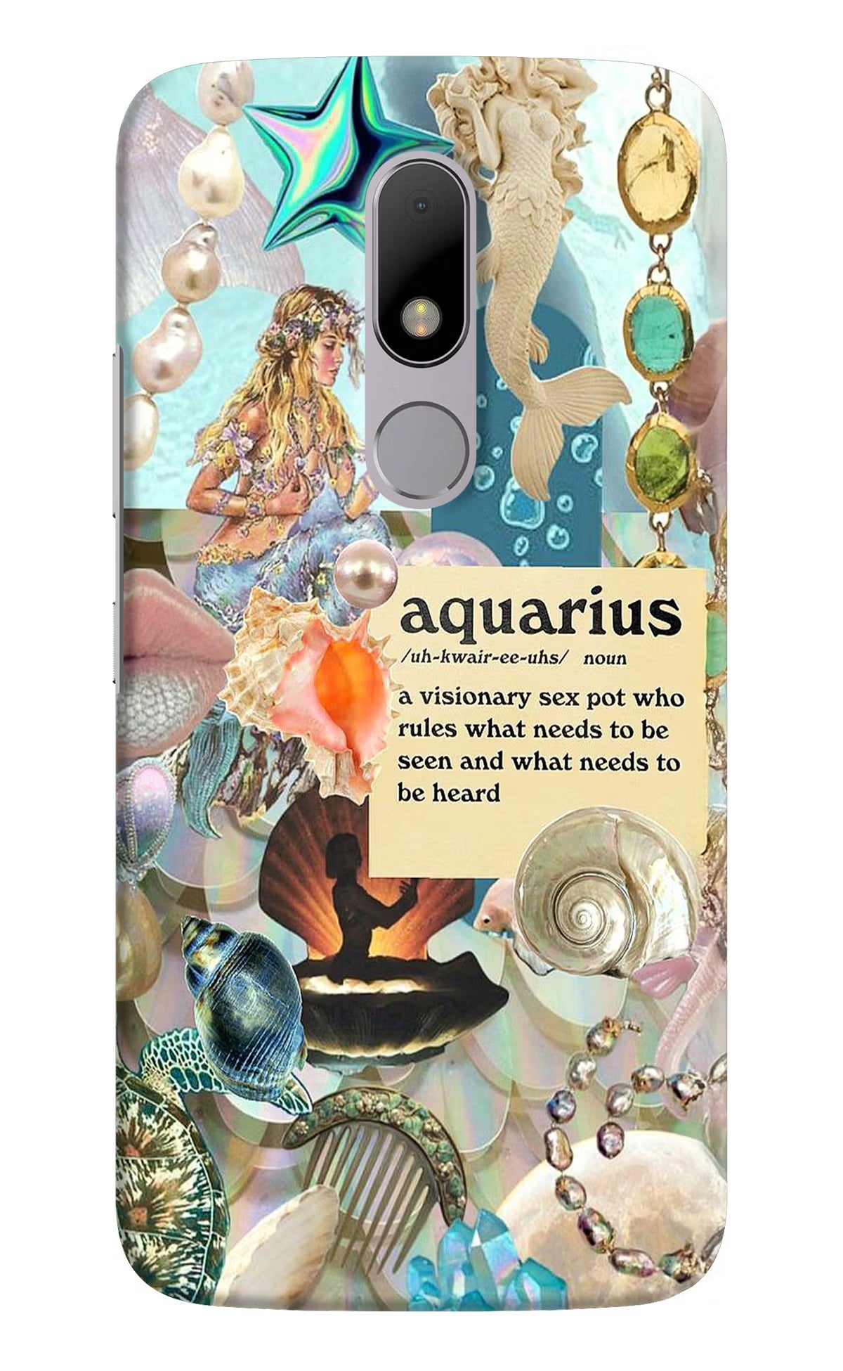 Aquarius Zodiac Moto M Back Cover - Aquarius Zodiac Moto M Hard Case Back Cover by Casekaro Aquarius Zodiac Moto M Hard Case Back Cover by Casekaro