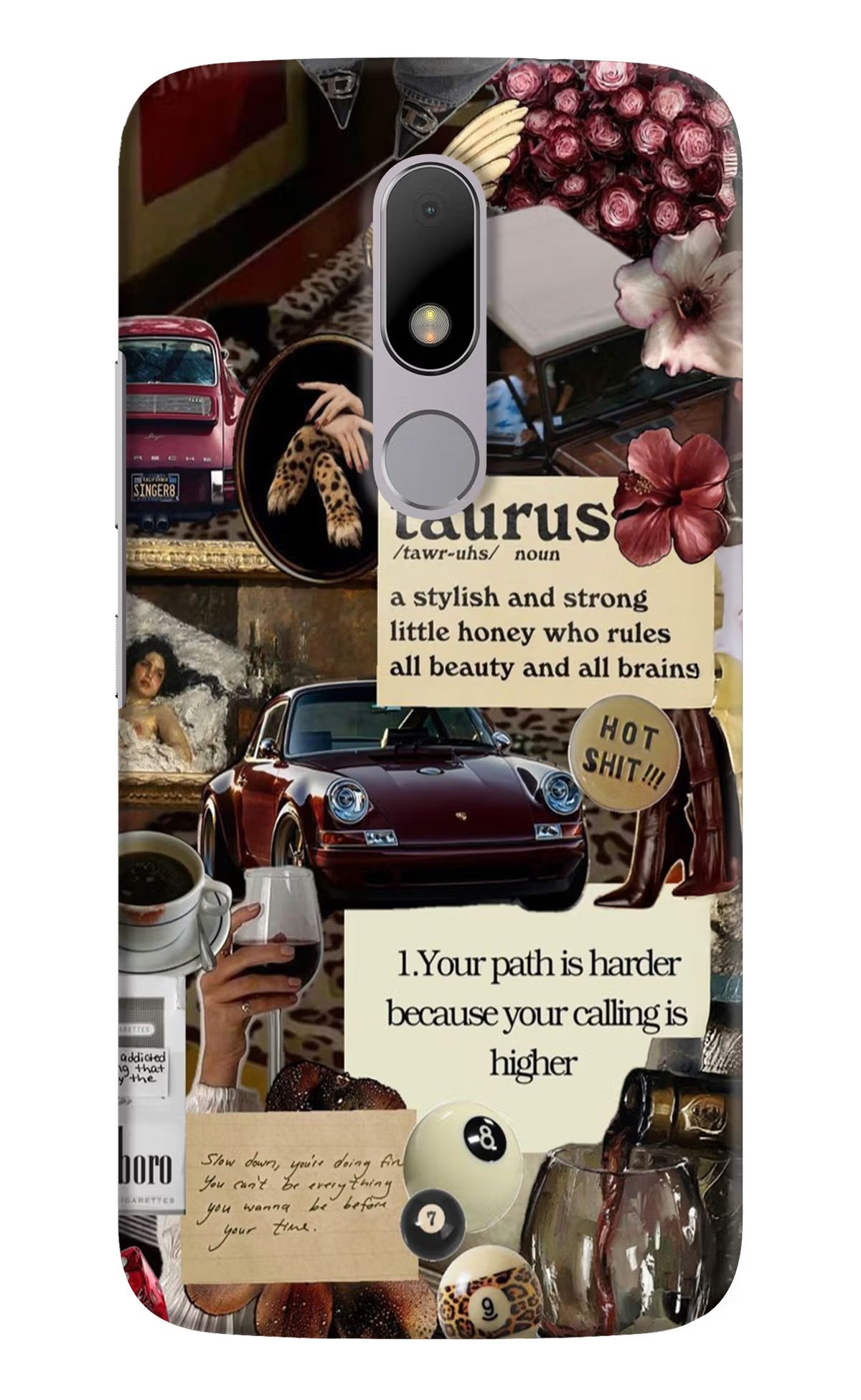 Taurus Zodiac Moto M Back Cover - Taurus Zodiac Moto M Hard Case Back Cover by Casekaro Taurus Zodiac Moto M Hard Case Back Cover by Casekaro
