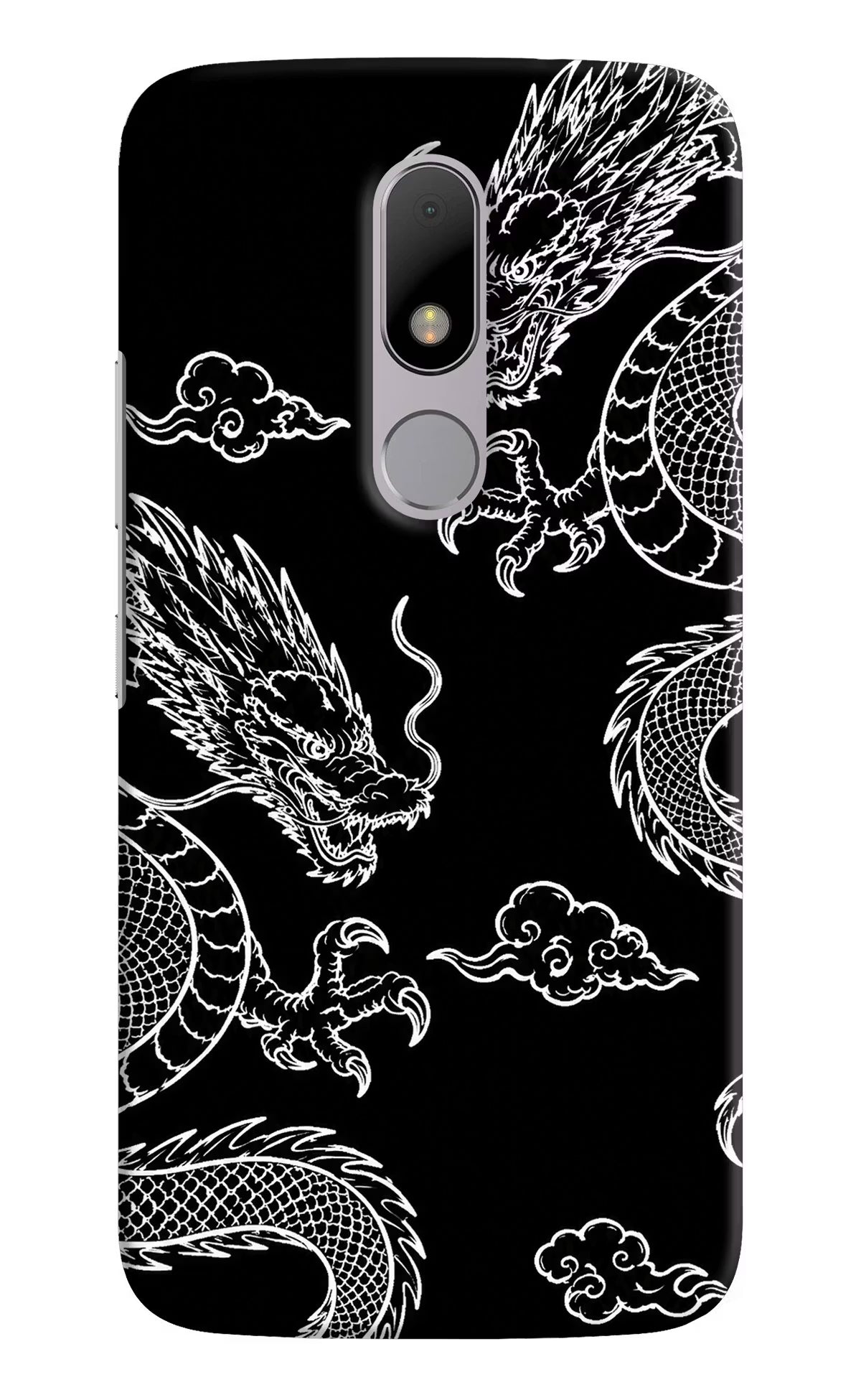 Twin Dragons Moto M Back Cover - Twin Dragons Moto M Hard Case Back Cover by Casekaro Twin Dragons Moto M Hard Case Back Cover by Casekaro
