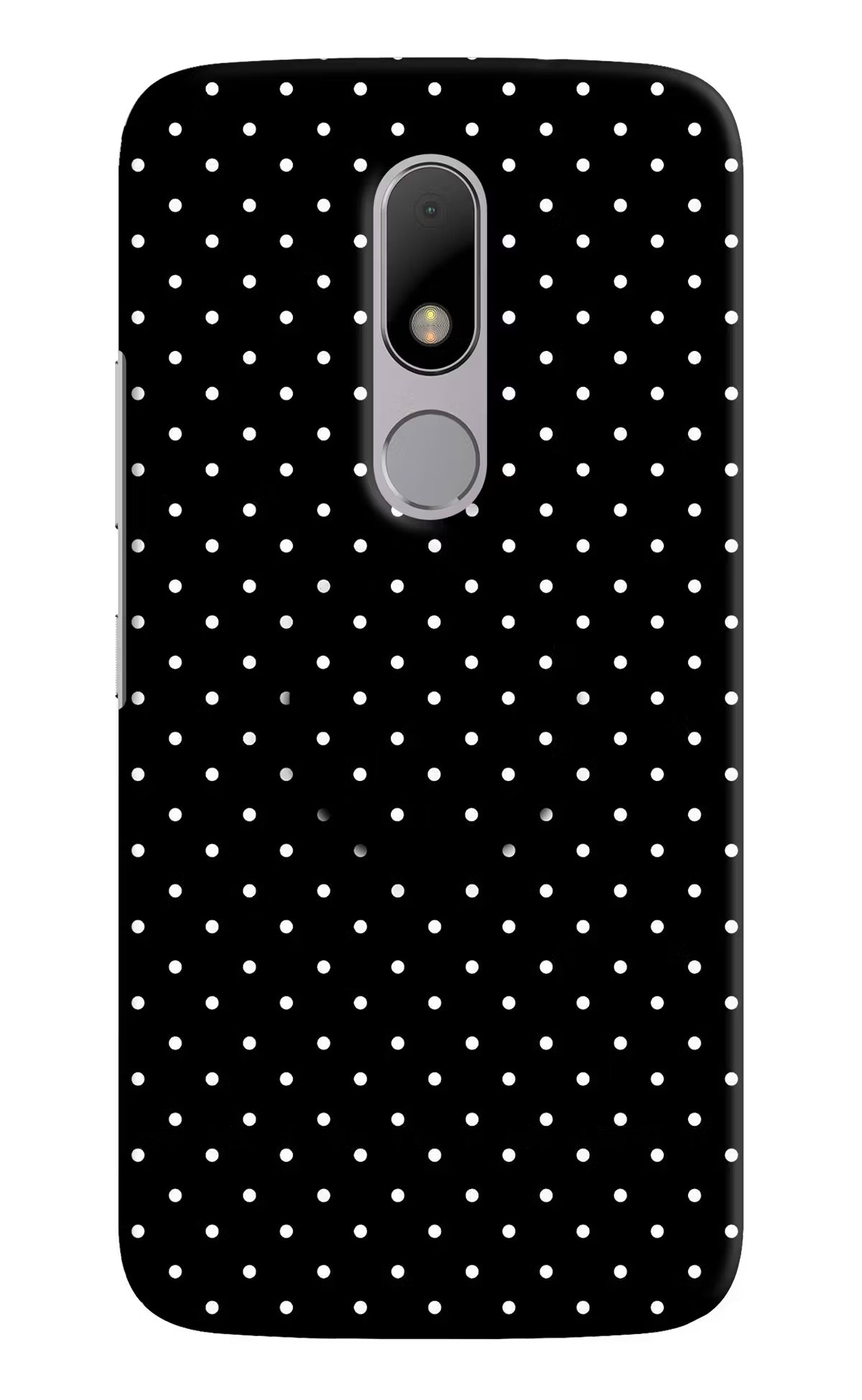 White Dots Moto M Pop Case - White Dots Moto M Pop Case by Casekaro White Dots Moto M Pop Case by Casekaro