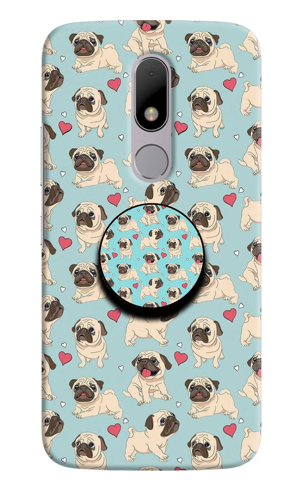 Pug Dog Moto M Pop Case - Pug Dog Moto M Pop Case by Casekaro Pug Dog Moto M Pop Case by Casekaro