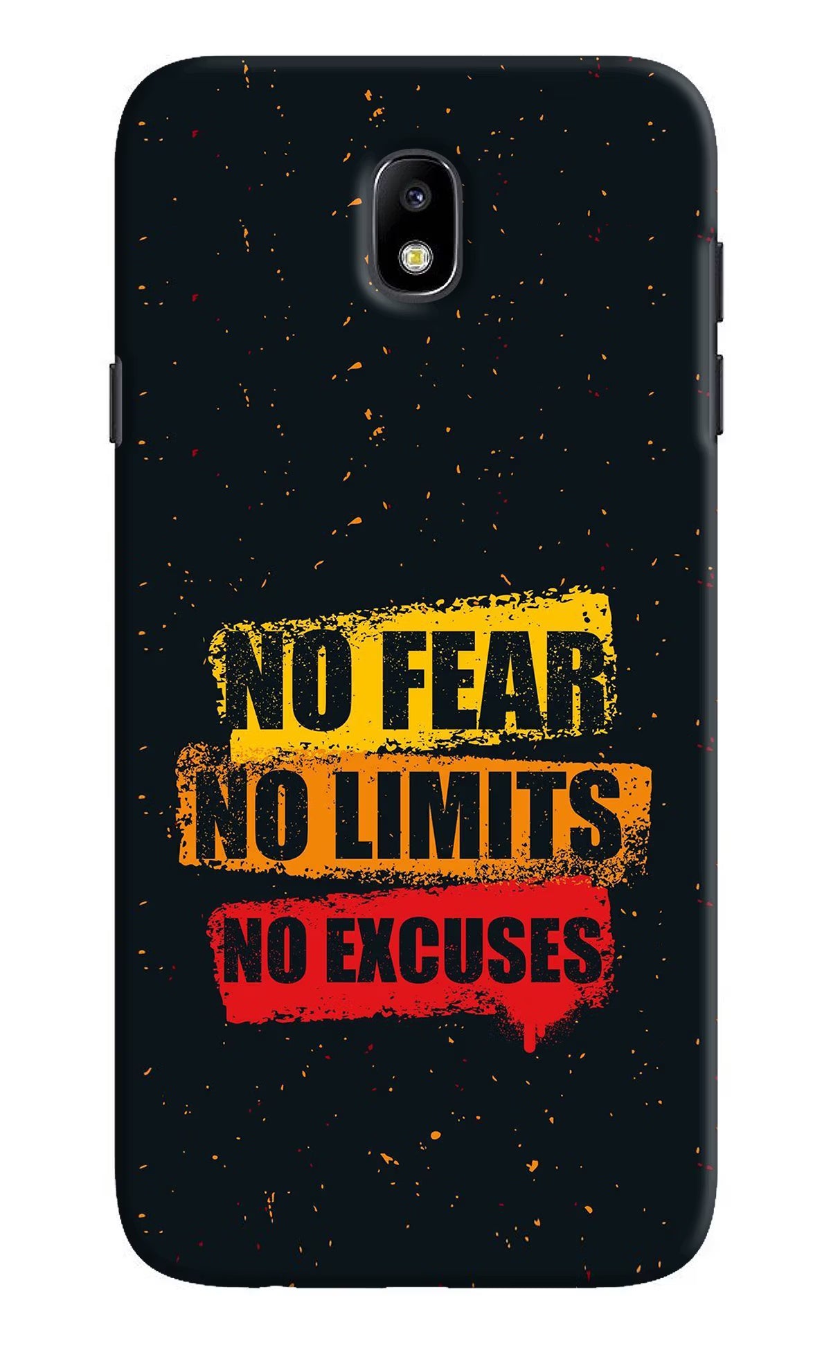 No Fear No Limits No Excuse Samsung J7 Pro Back Cover - No Fear No Limits No Excuse Samsung J7 Pro Hard Case Back Cover by Casekaro No Fear No Limits No Excuse Samsung J7 Pro Hard Case Back Cover by Casekaro