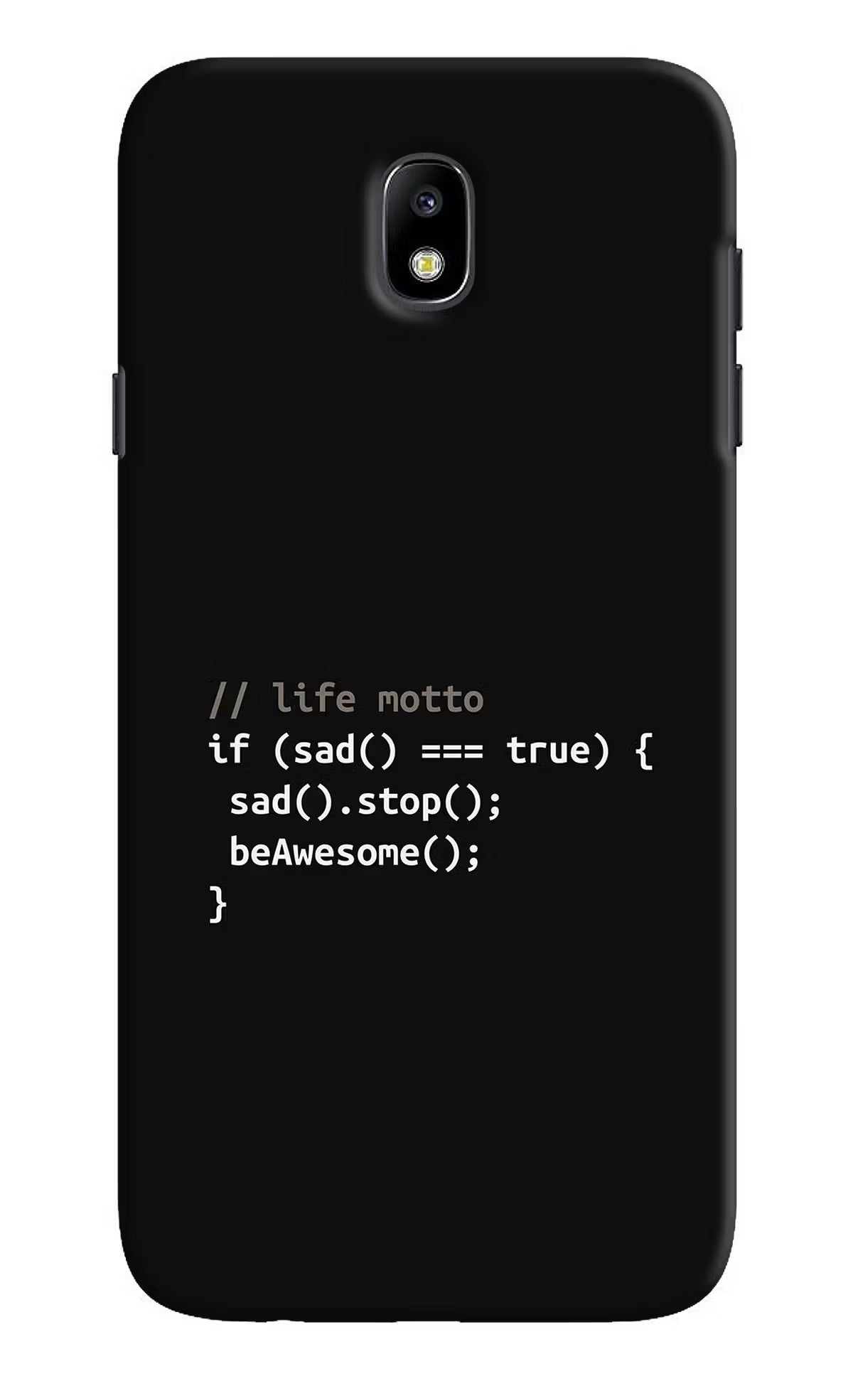 Life Motto Code Samsung J7 Pro Back Cover - Life Motto Code Samsung J7 Pro Hard Case Back Cover by Casekaro Life Motto Code Samsung J7 Pro Hard Case Back Cover by Casekaro