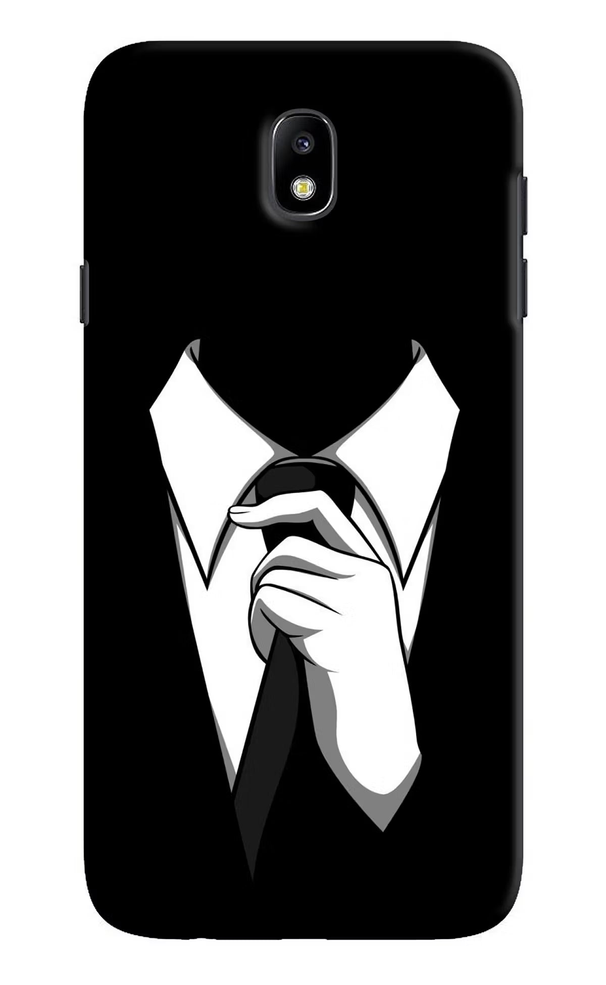 Black Tie Samsung J7 Pro Back Cover - Black Tie Samsung J7 Pro Hard Case Back Cover by Casekaro Black Tie Samsung J7 Pro Hard Case Back Cover by Casekaro