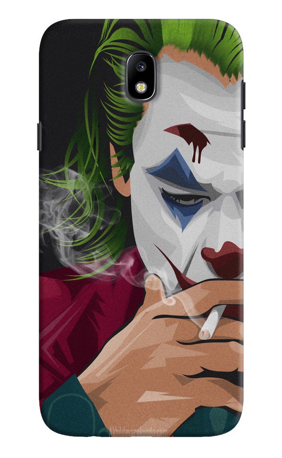Joker Smoking Samsung J7 Pro Back Cover - Joker Smoking Samsung J7 Pro Hard Case Back Cover by Casekaro Joker Smoking Samsung J7 Pro Hard Case Back Cover by Casekaro