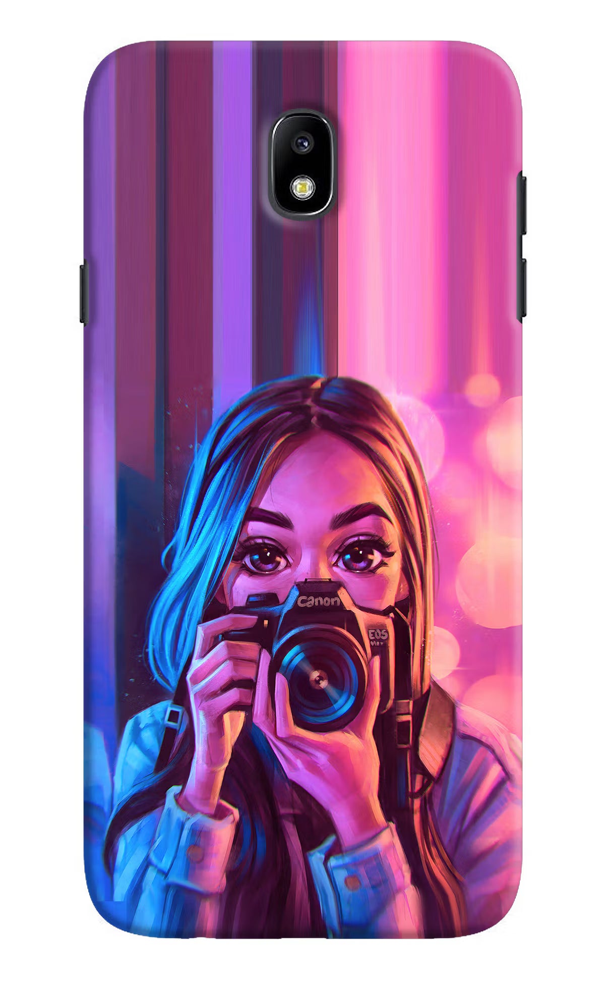 Girl Photographer Samsung J7 Pro Back Cover - Girl Photographer Samsung J7 Pro Hard Case Back Cover by Casekaro Girl Photographer Samsung J7 Pro Hard Case Back Cover by Casekaro